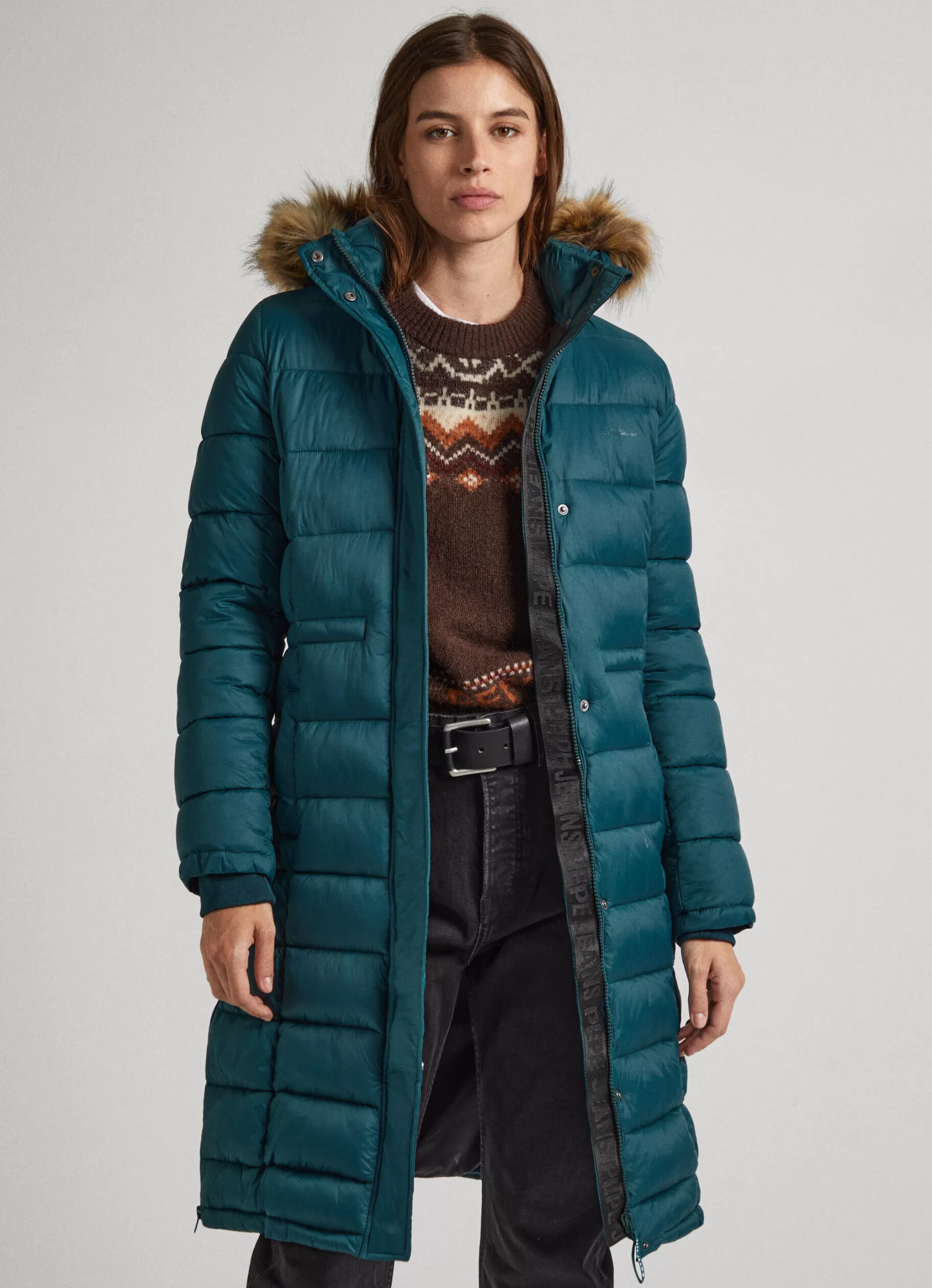 Mulher Pepe Jeans Casaco E Jaquetas>Blusao Comprido Acolchoado