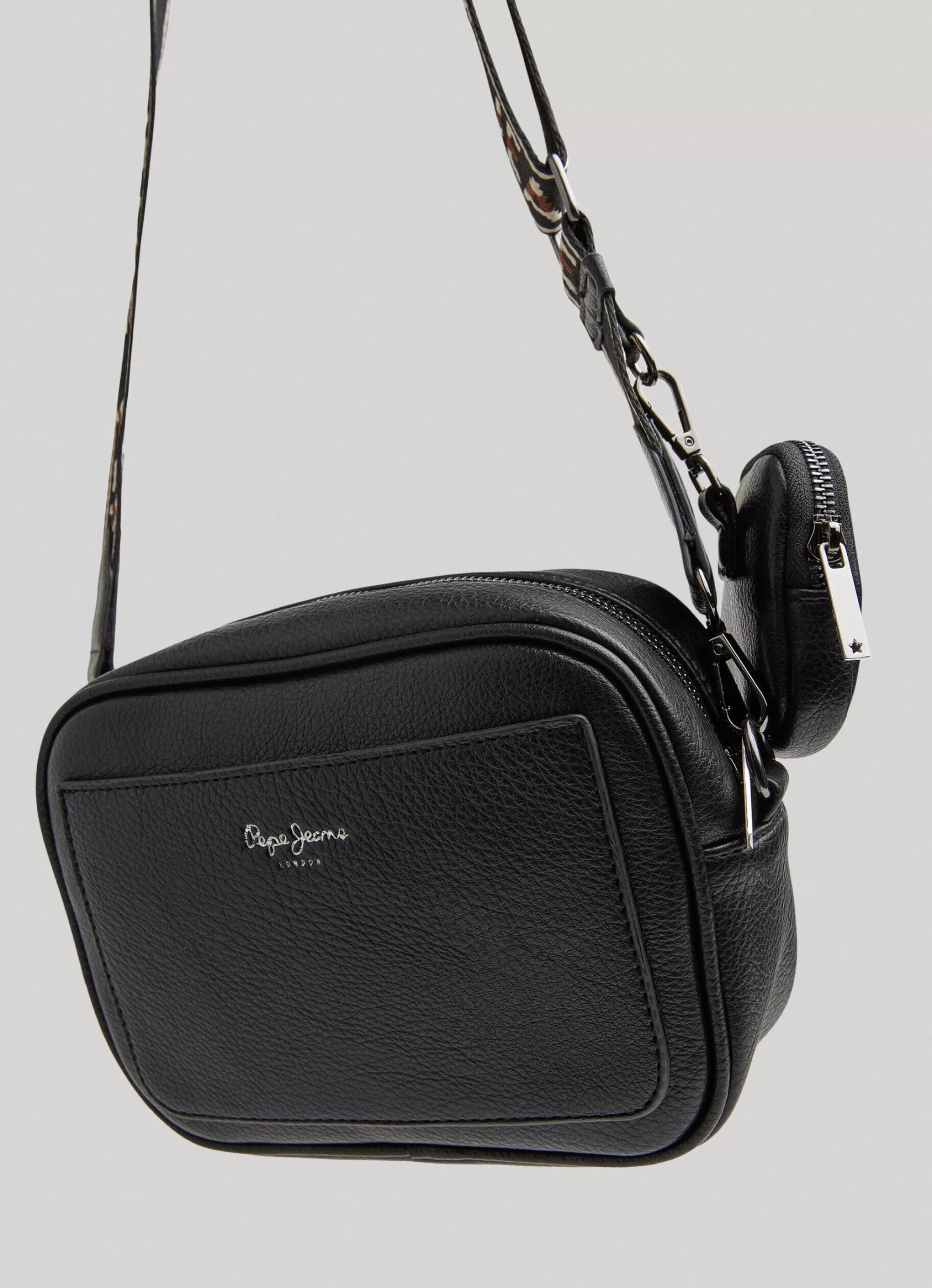 Mulher Pepe Jeans Bolsas E Mochilas>Bolsa De Ombro De Couro Para Camera
