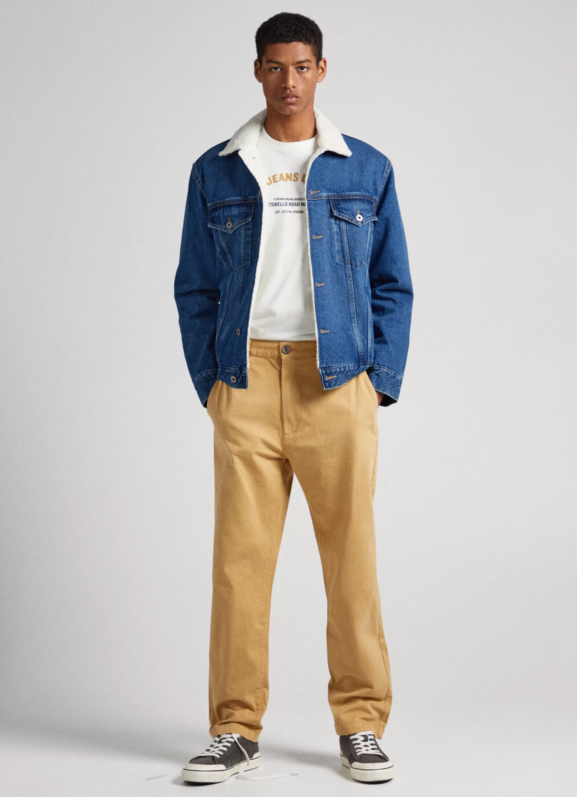 Homem Pepe Jeans Calças>Calças Chino Nils Loose Fit