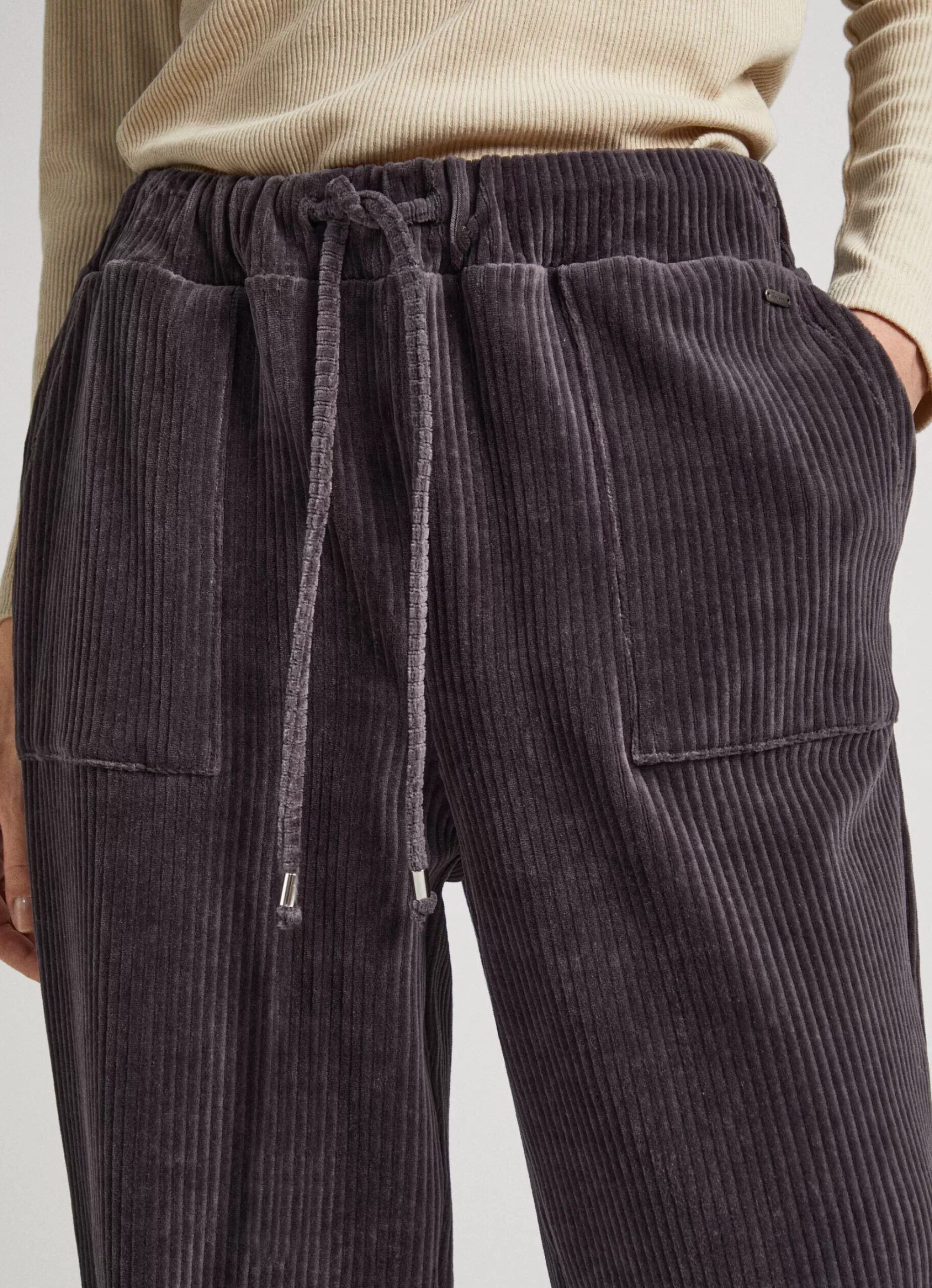 Mulher Pepe Jeans Calças>Calças De Bombazina Elasticas