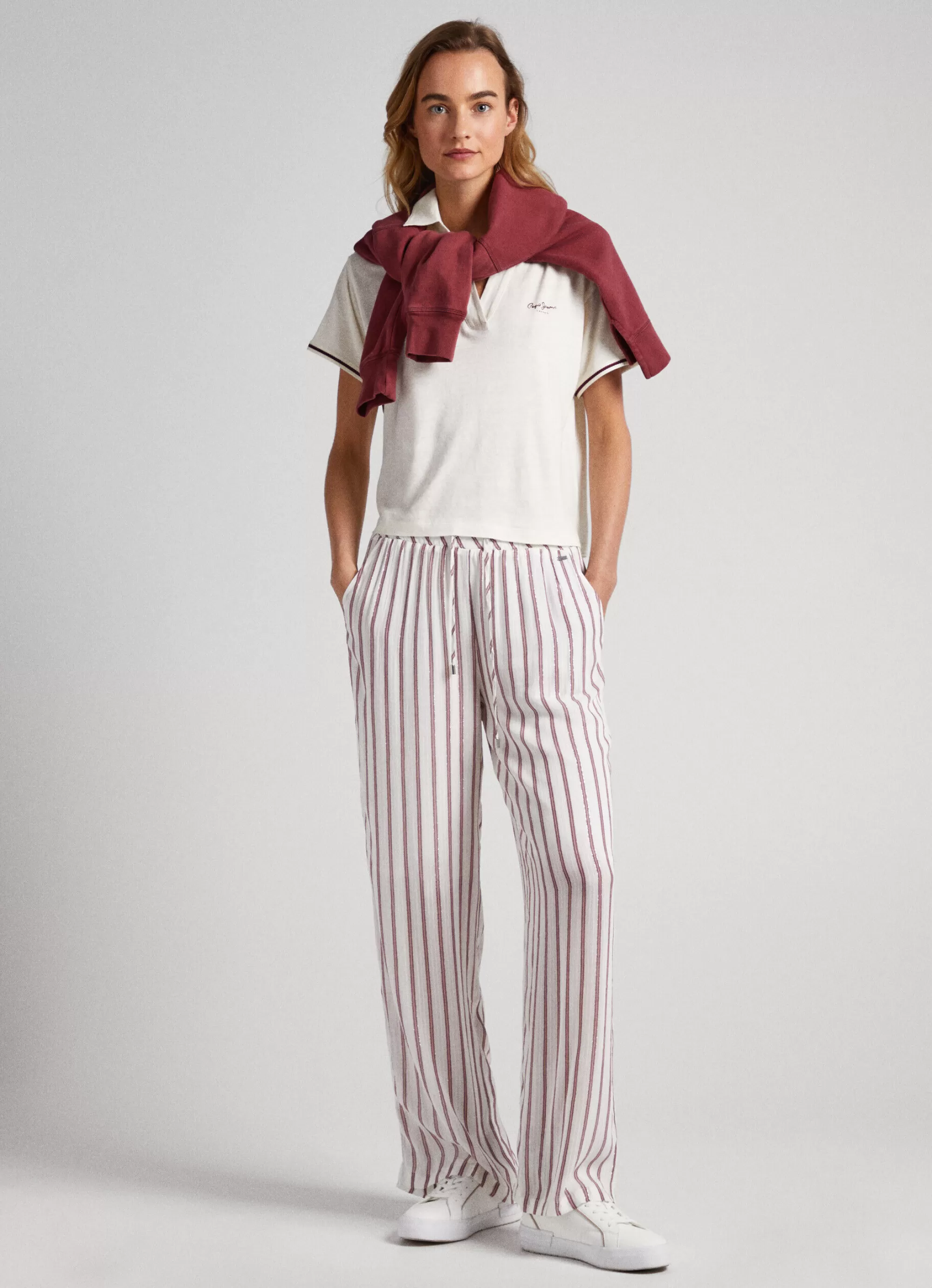 Mulher Pepe Jeans Calças>Calças De Pijama As Riscas