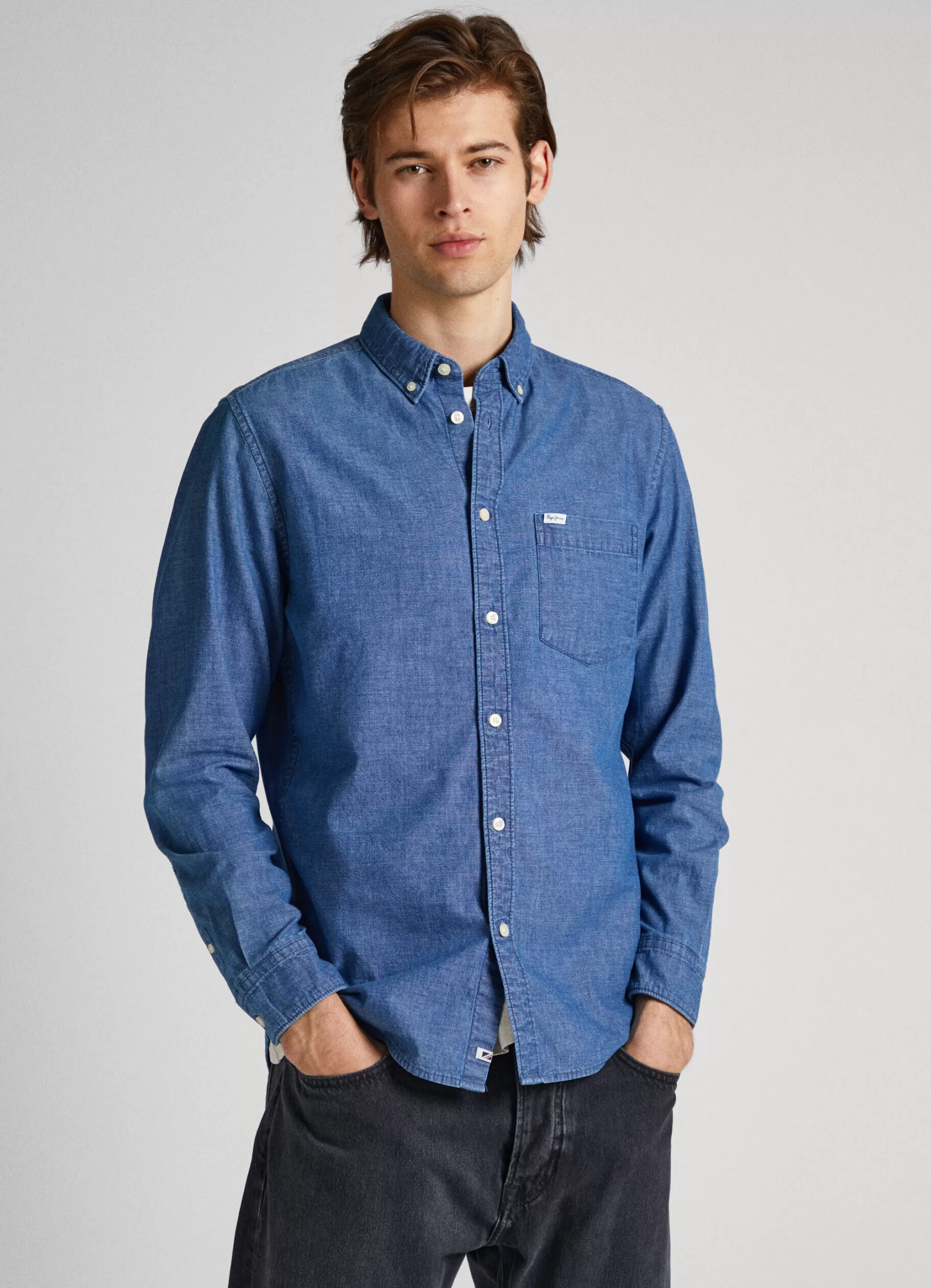 Homem Pepe Jeans Camisas>Camisa Cambray Regular Fit