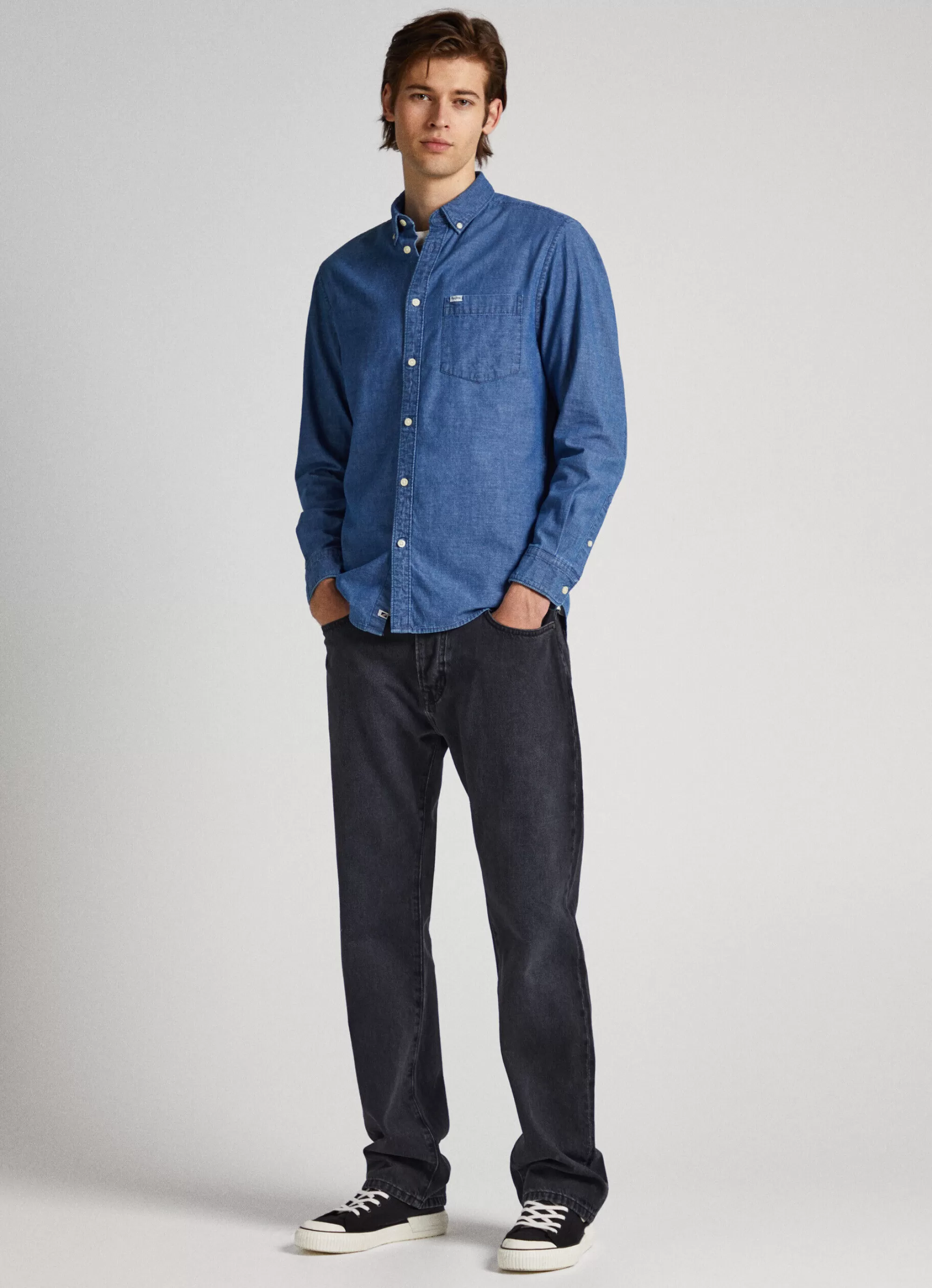 Homem Pepe Jeans Camisas>Camisa Cambray Regular Fit