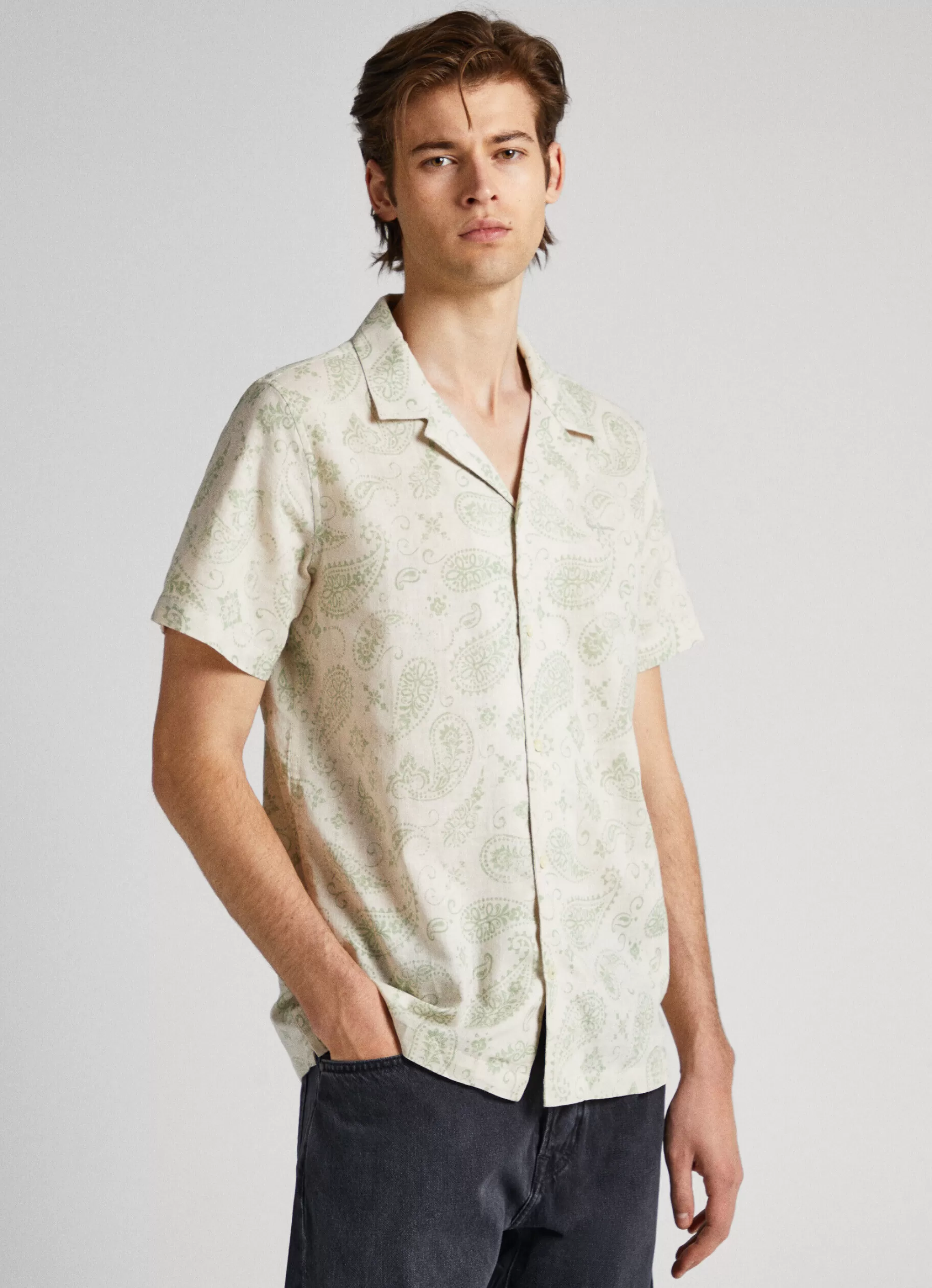 Homem Pepe Jeans Camisas>Camisa De Manga Curta Paisley