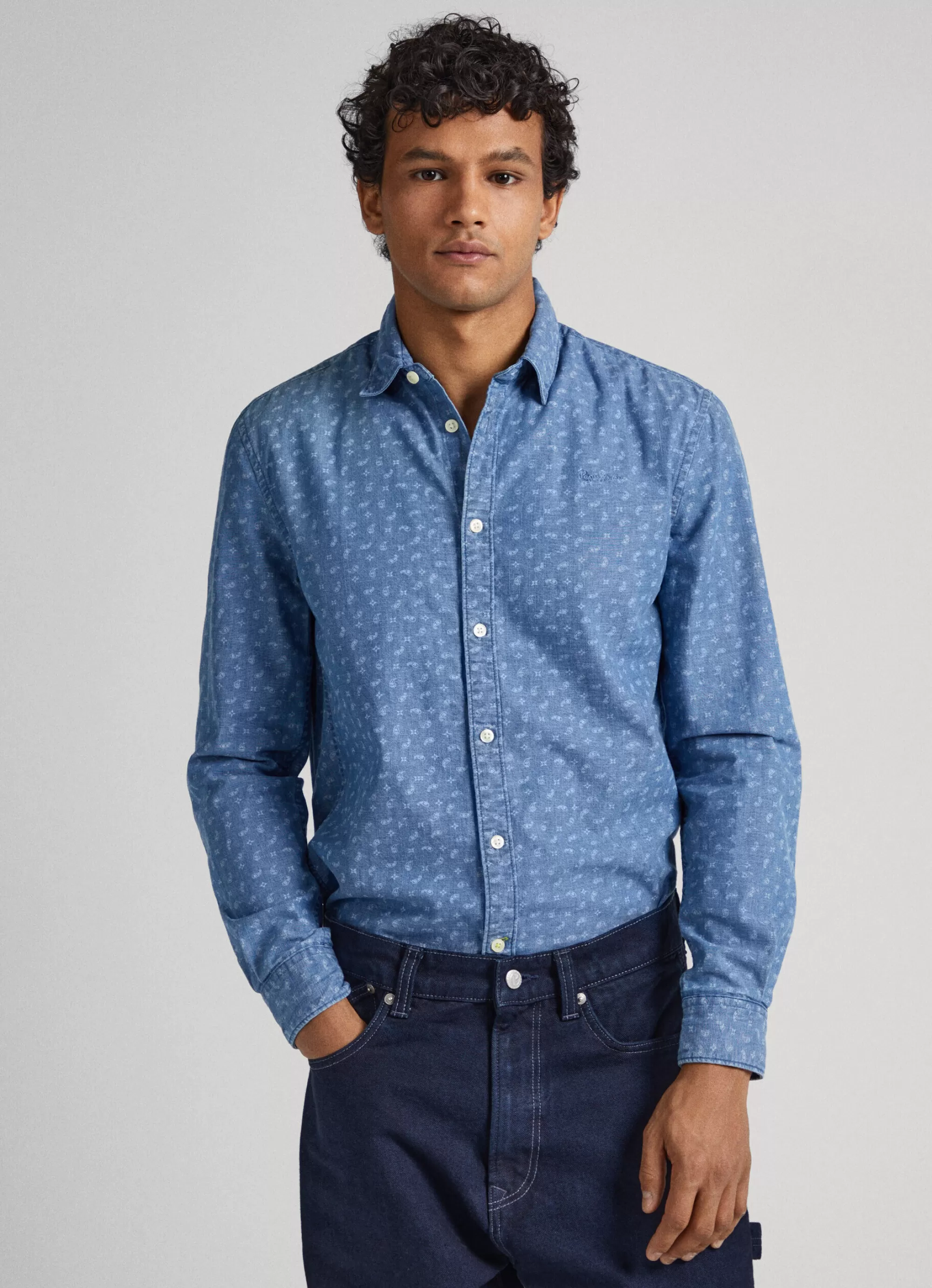 Homem Pepe Jeans Camisas>Camisa Estampado Paisley Slim Fit