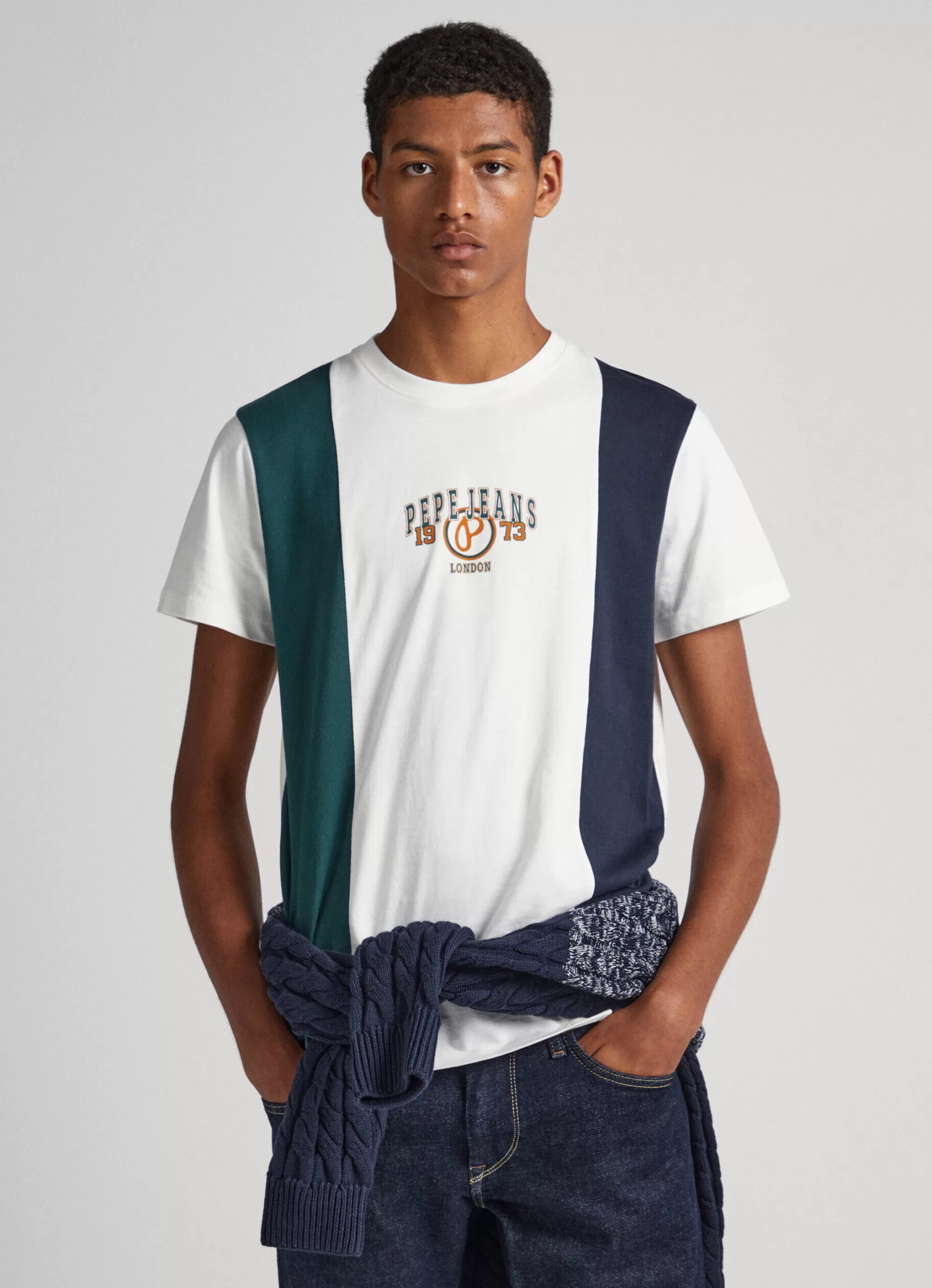 Homem Pepe Jeans T-Shirts>Camisa Paineis Frontais