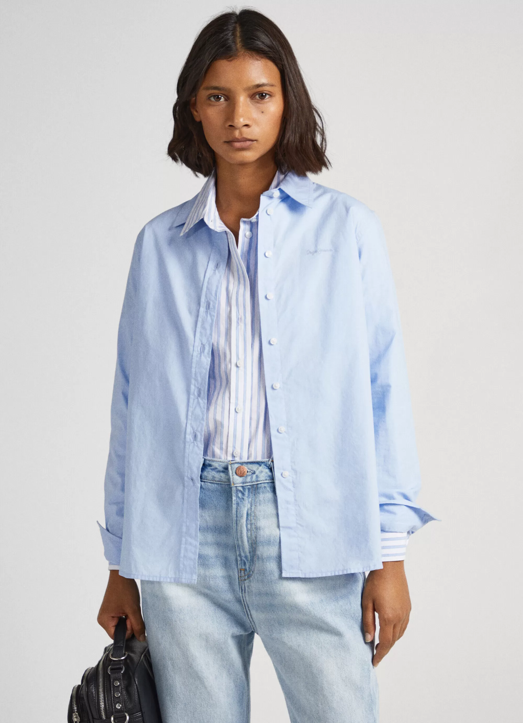 Mulher Pepe Jeans Camisas E Blusas>Camisa Popelina Regular Fit