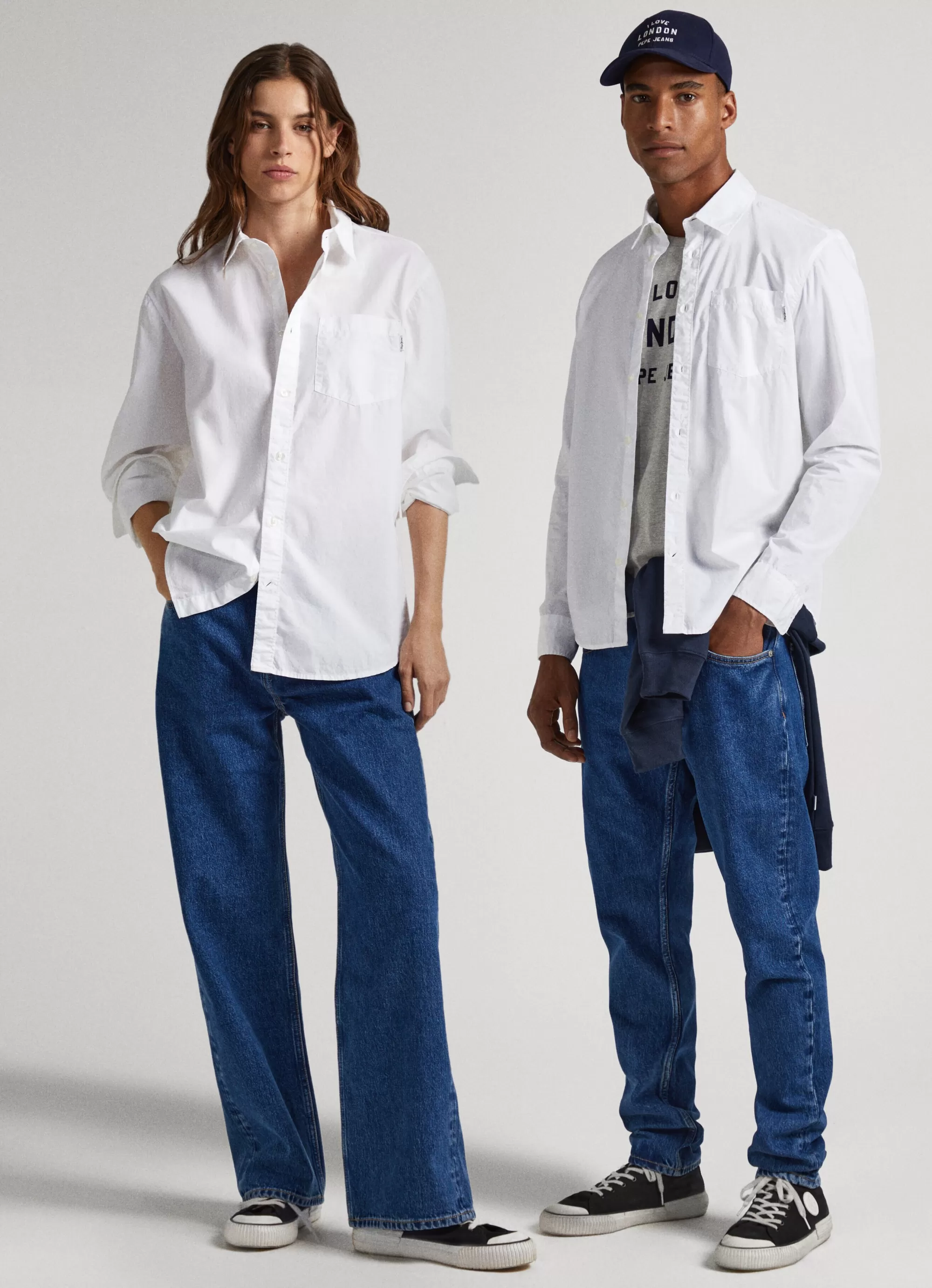 Homem Pepe Jeans Camisas>Camisa Unisexo I Love London