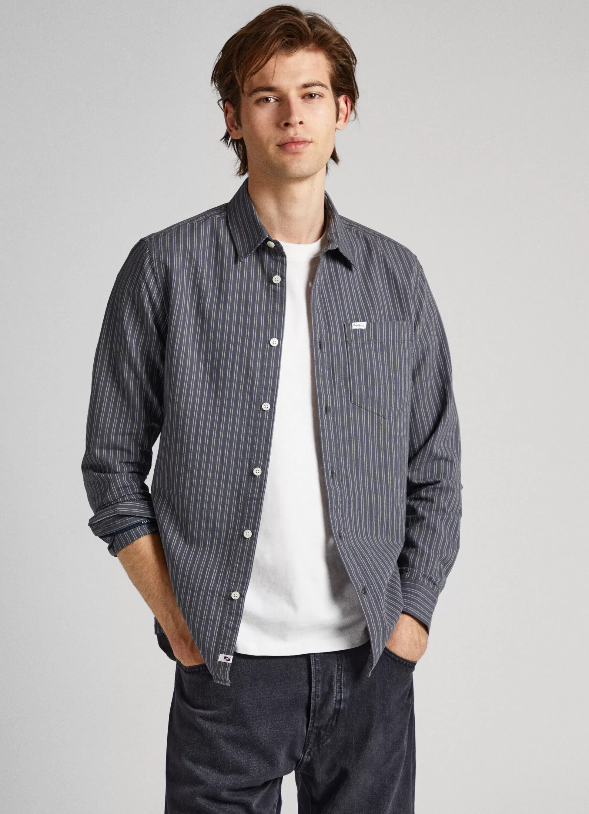 Homem Pepe Jeans Camisas>Camisa Xadrez Oxford Slim Fit