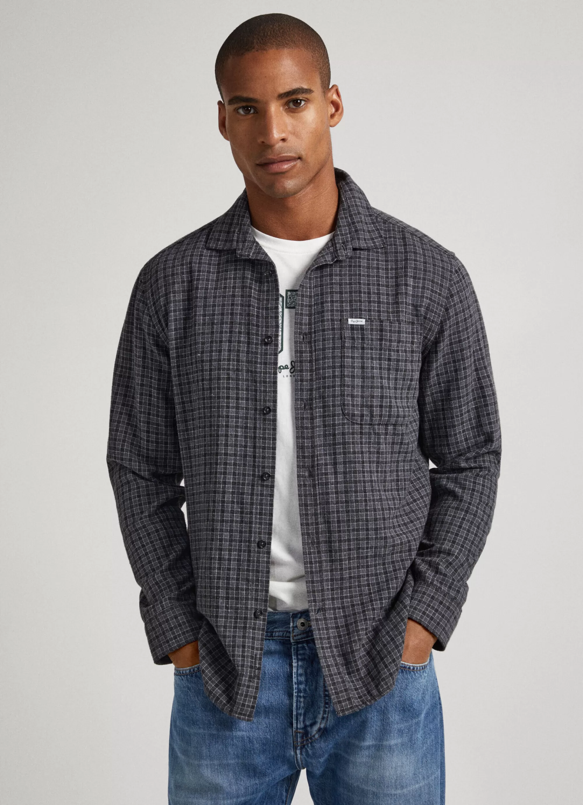 Homem Pepe Jeans Camisas>Camisa Xadrez Regular Fit