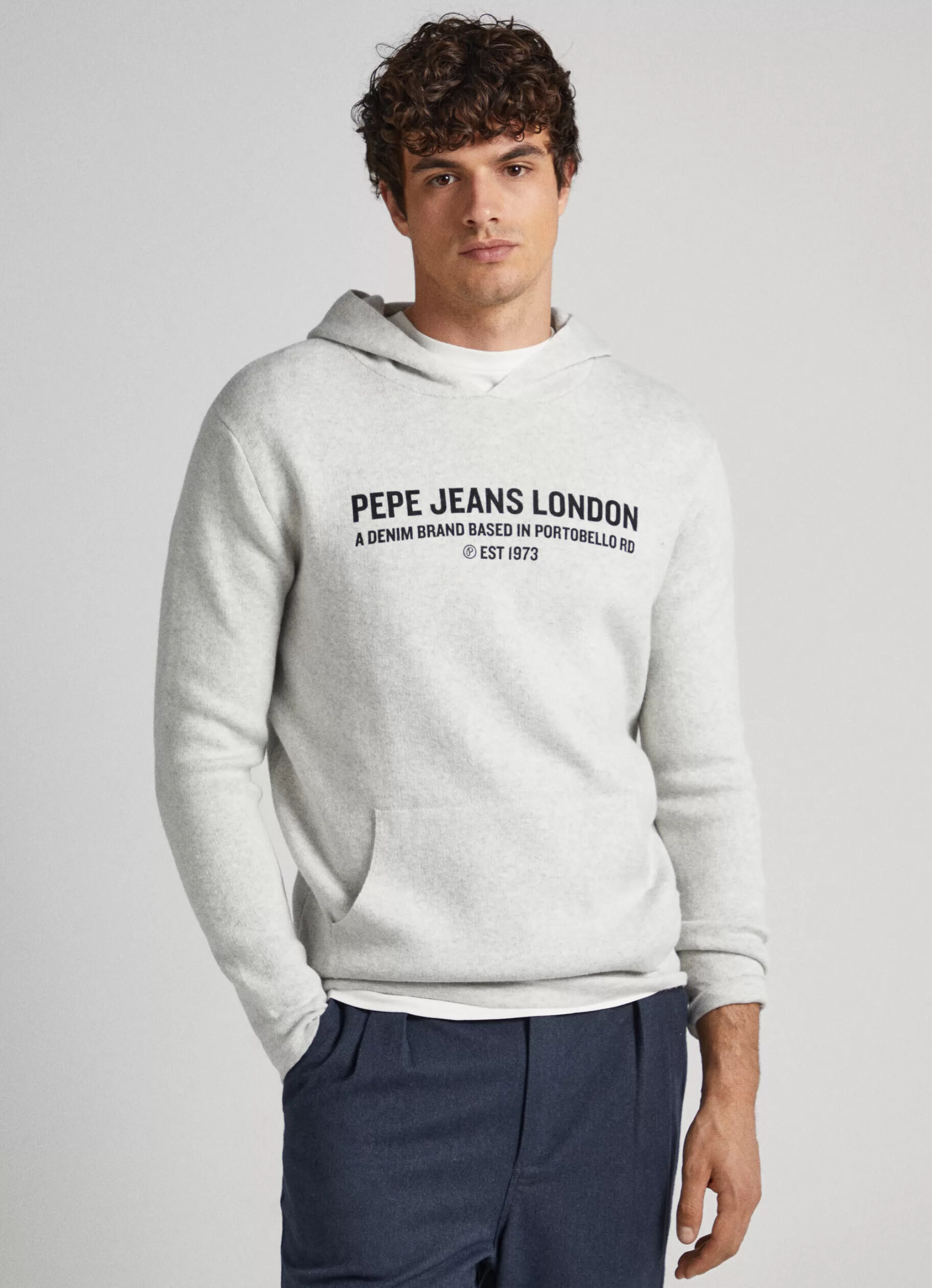 Homem Pepe Jeans Malhas>Camisola Algodao Com Capuz