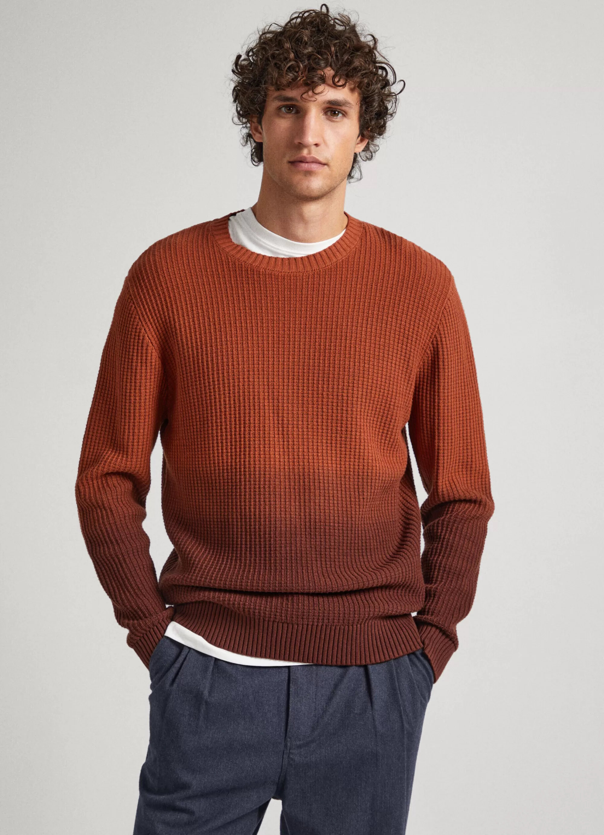 Homem Pepe Jeans Malhas>Camisola Color Block Efeito Desbotado