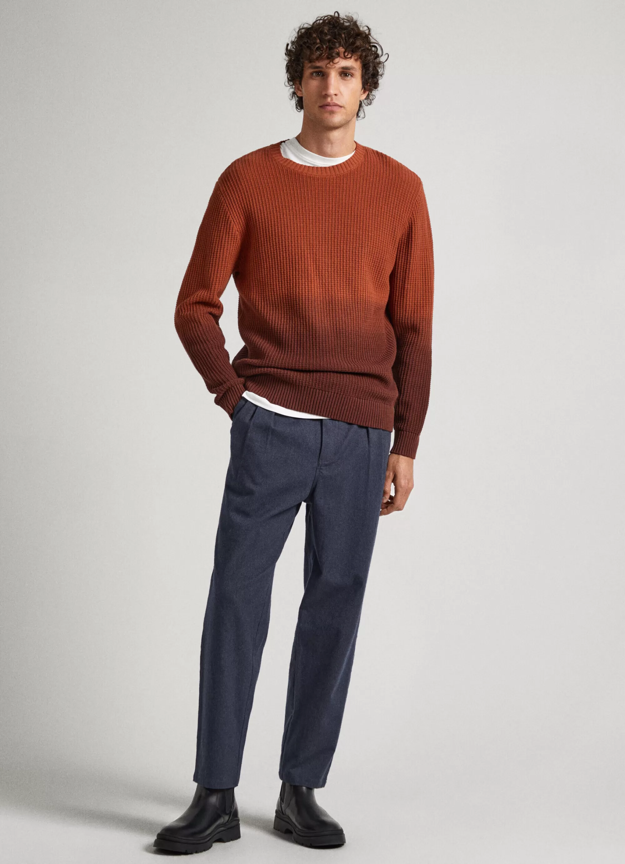 Homem Pepe Jeans Malhas>Camisola Color Block Efeito Desbotado