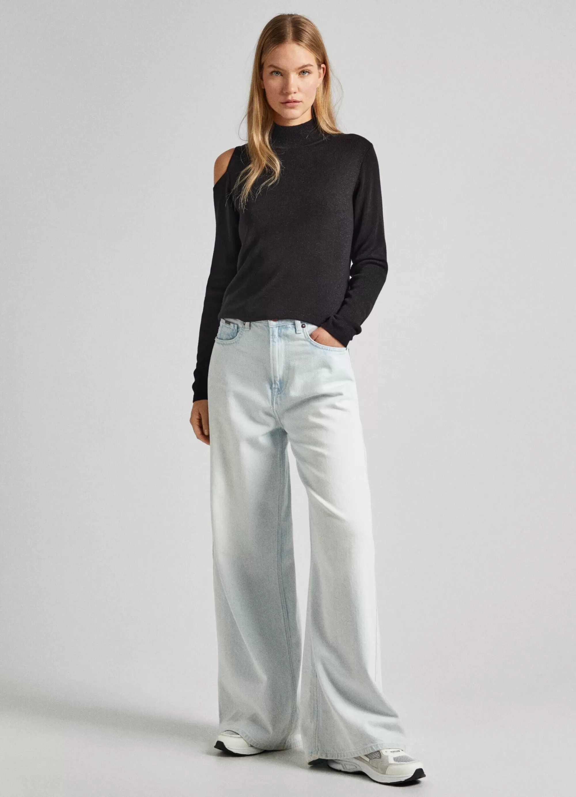Mulher Pepe Jeans Malhas>Camisola Com Abertura Nos Ombros