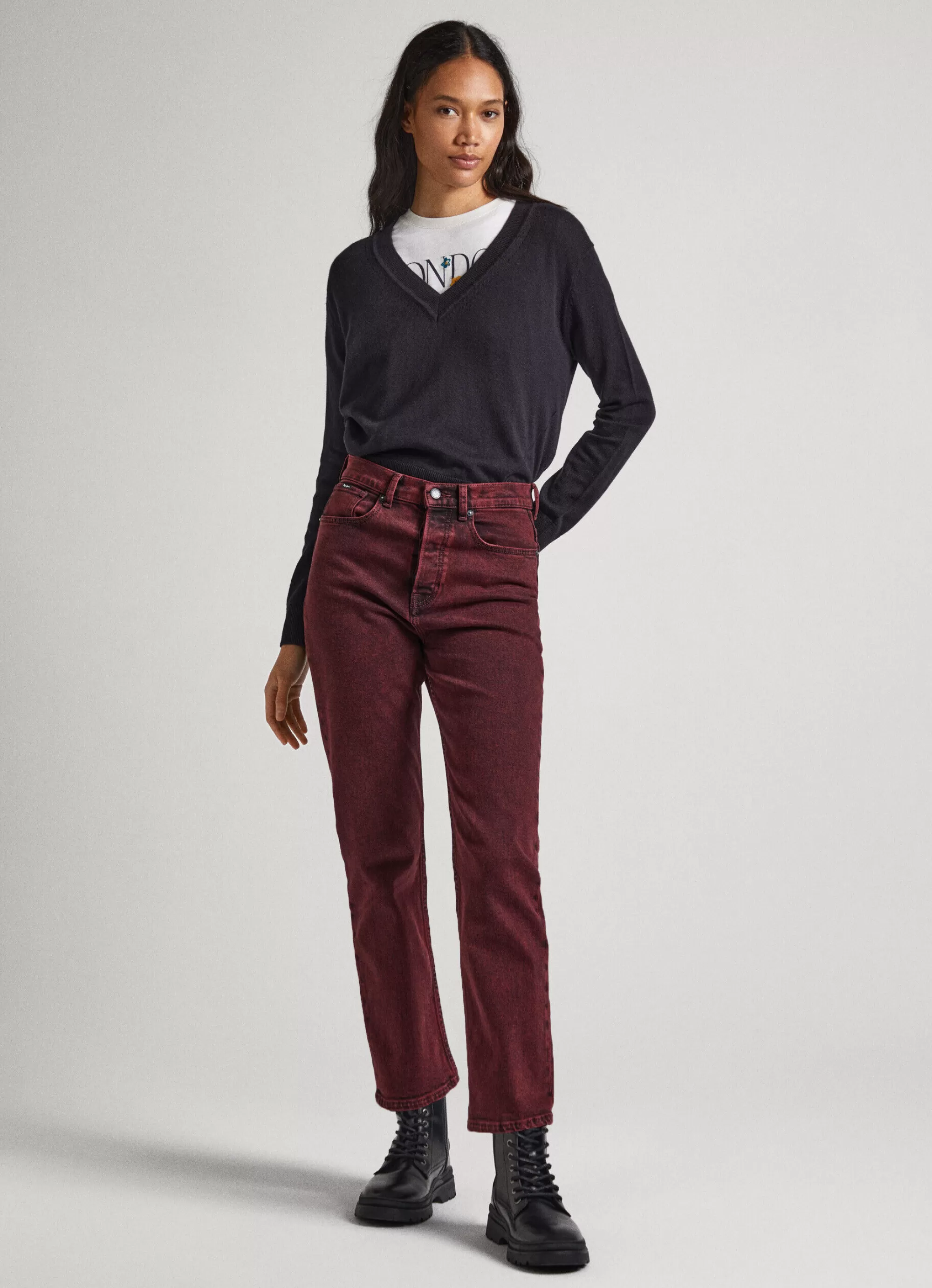 Mulher Pepe Jeans Malhas E Cardigans>Camisola Com Detalhes Abertos