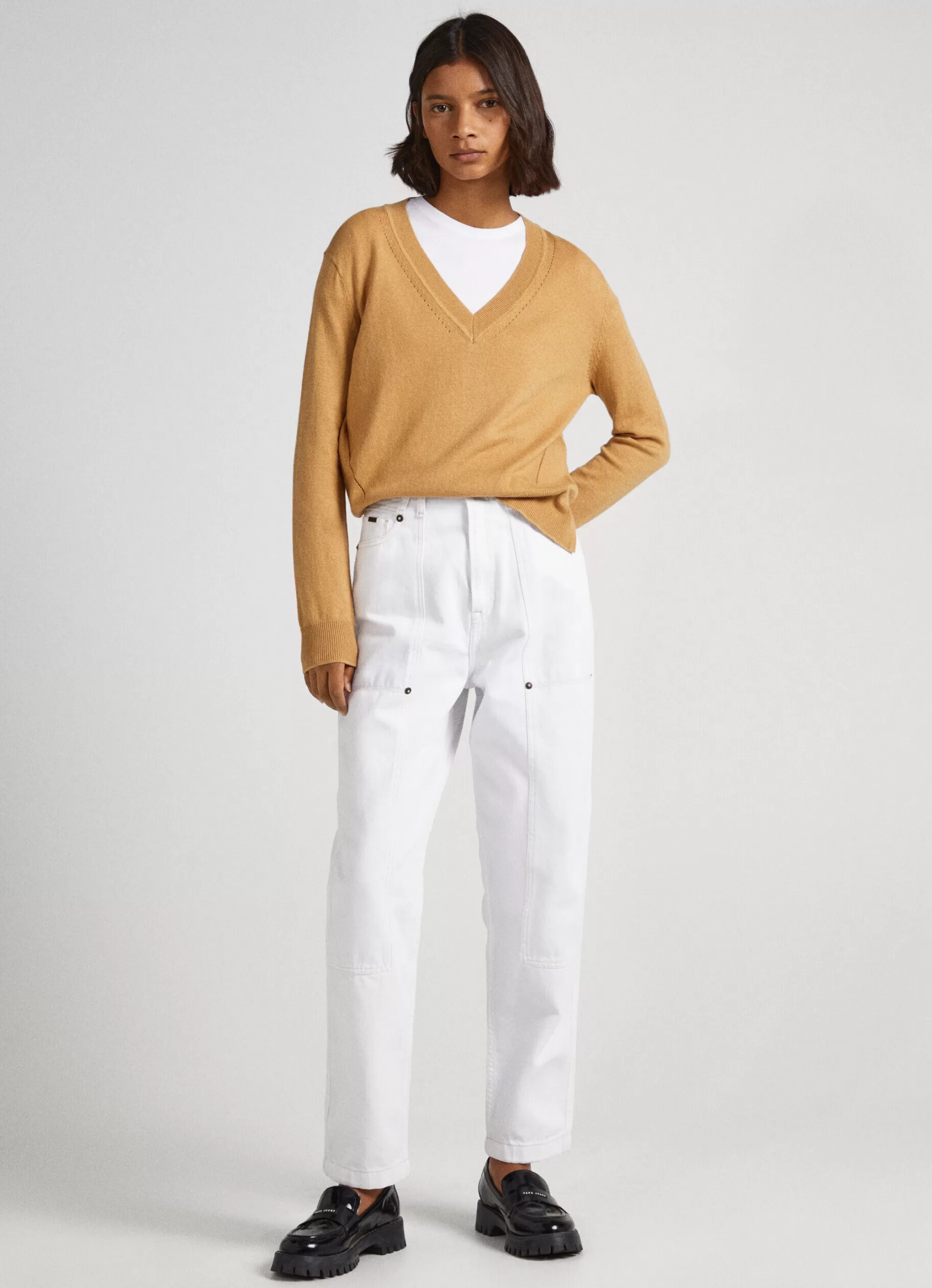 Mulher Pepe Jeans Malhas>Camisola Com Detalhes Abertos