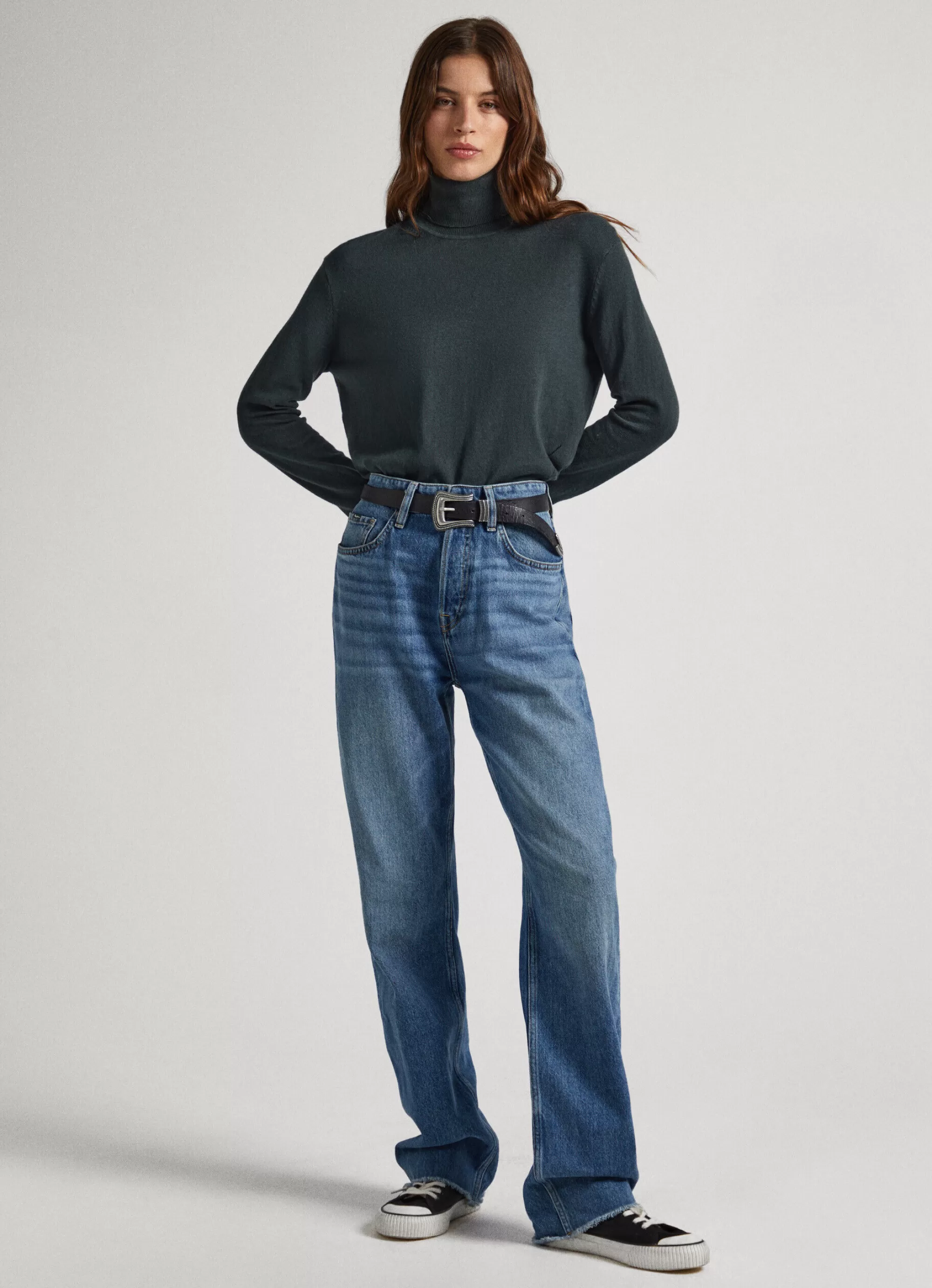 Mulher Pepe Jeans Malhas E Cardigans>Camisola Com Detalhes Abertos
