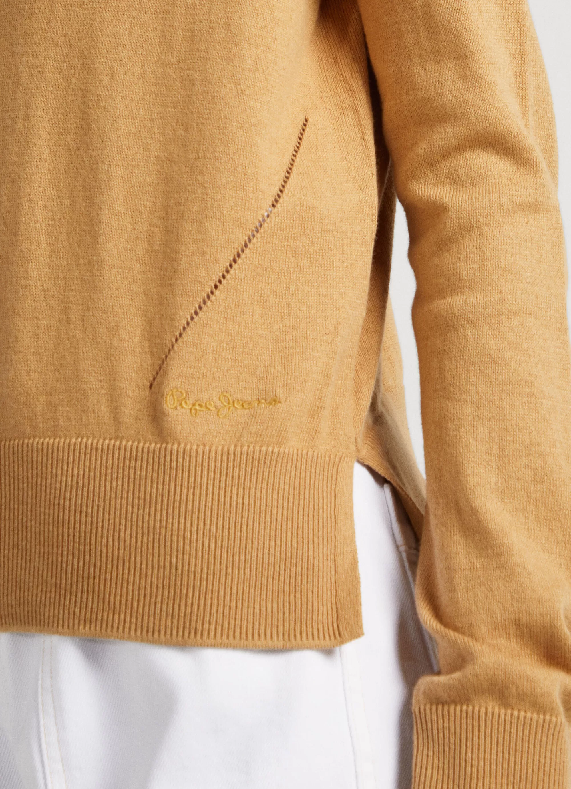 Mulher Pepe Jeans Malhas E Cardigans>Camisola Com Detalhes Abertos
