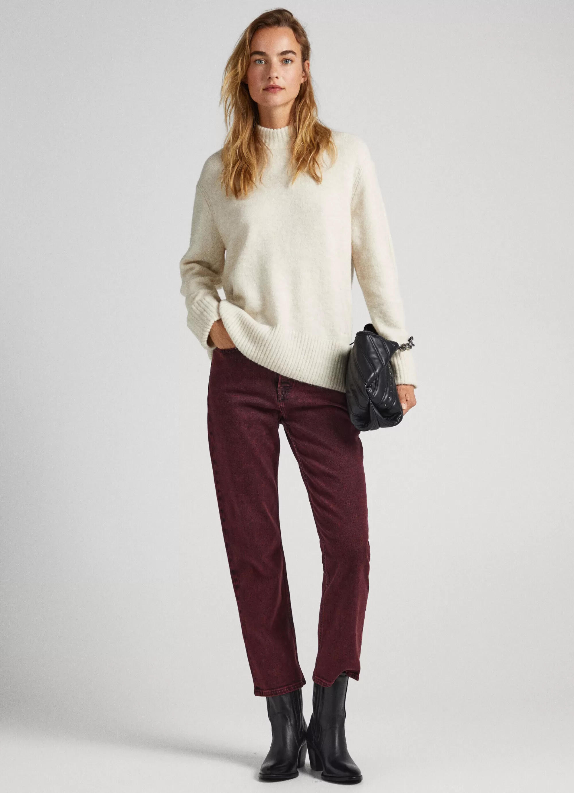 Mulher Pepe Jeans Malhas E Cardigans>Camisola Decote Perkins