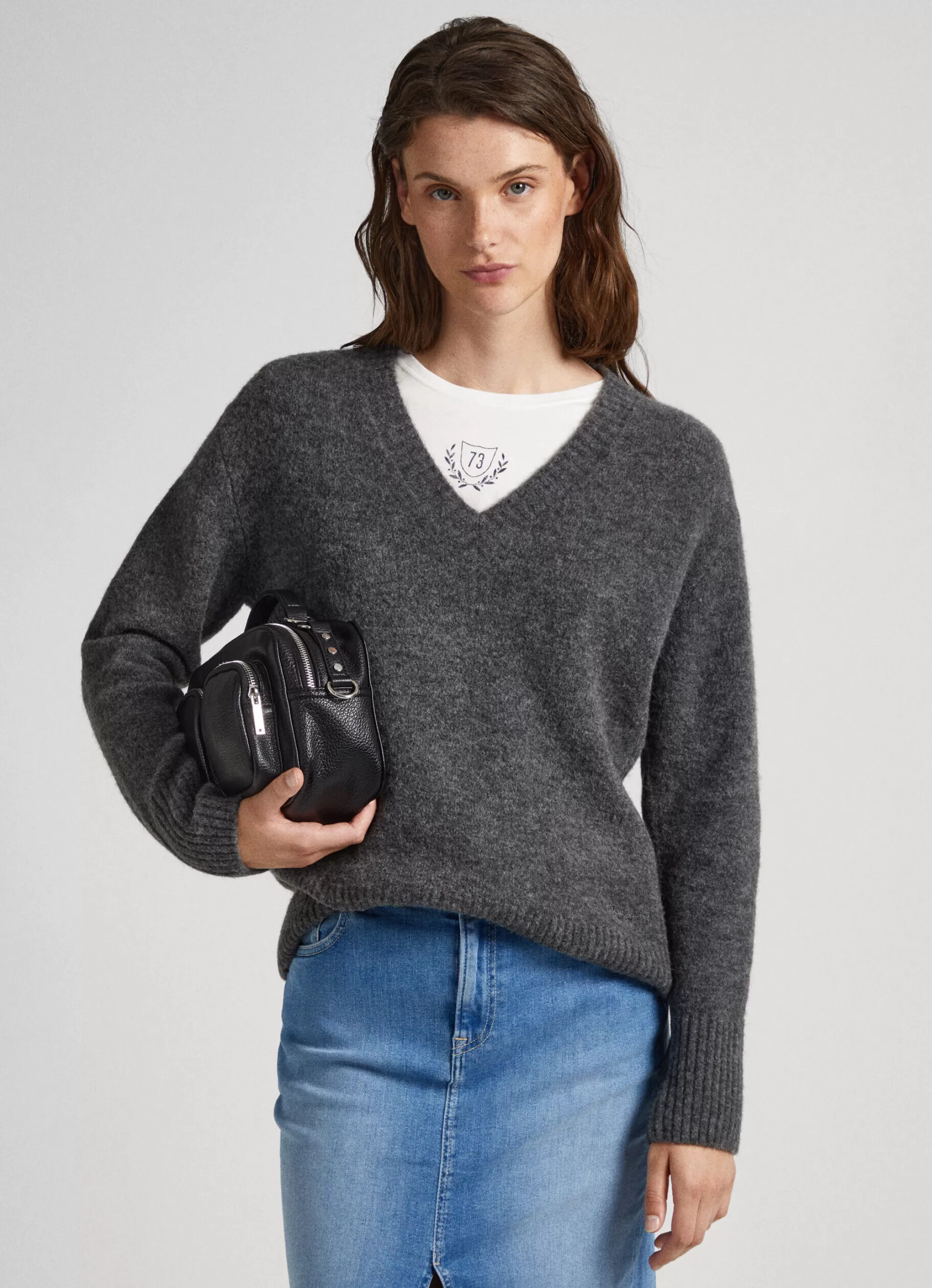 Mulher Pepe Jeans Malhas E Cardigans>Camisola Decote V