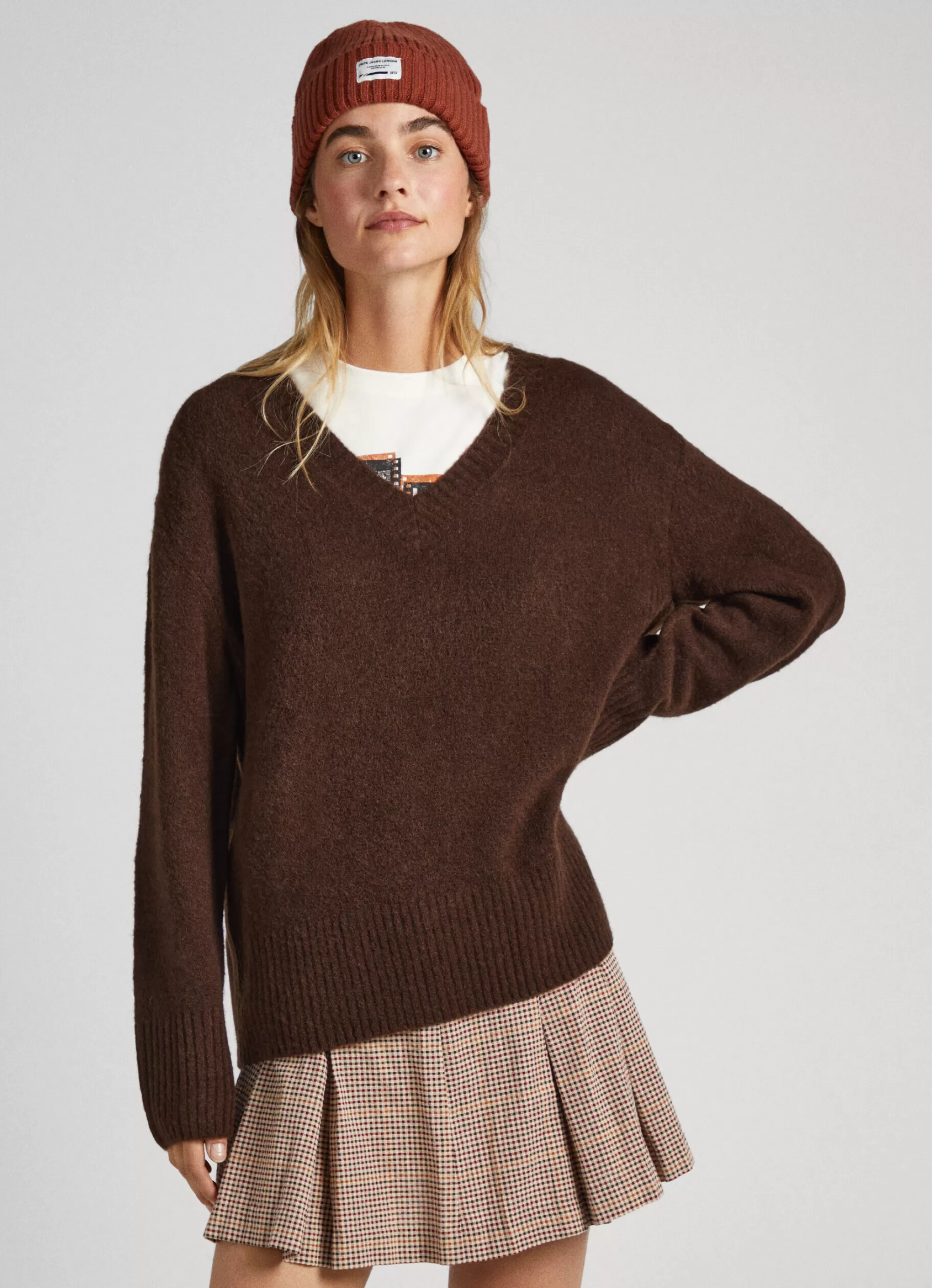 Mulher Pepe Jeans Malhas E Cardigans>Camisola Decote V