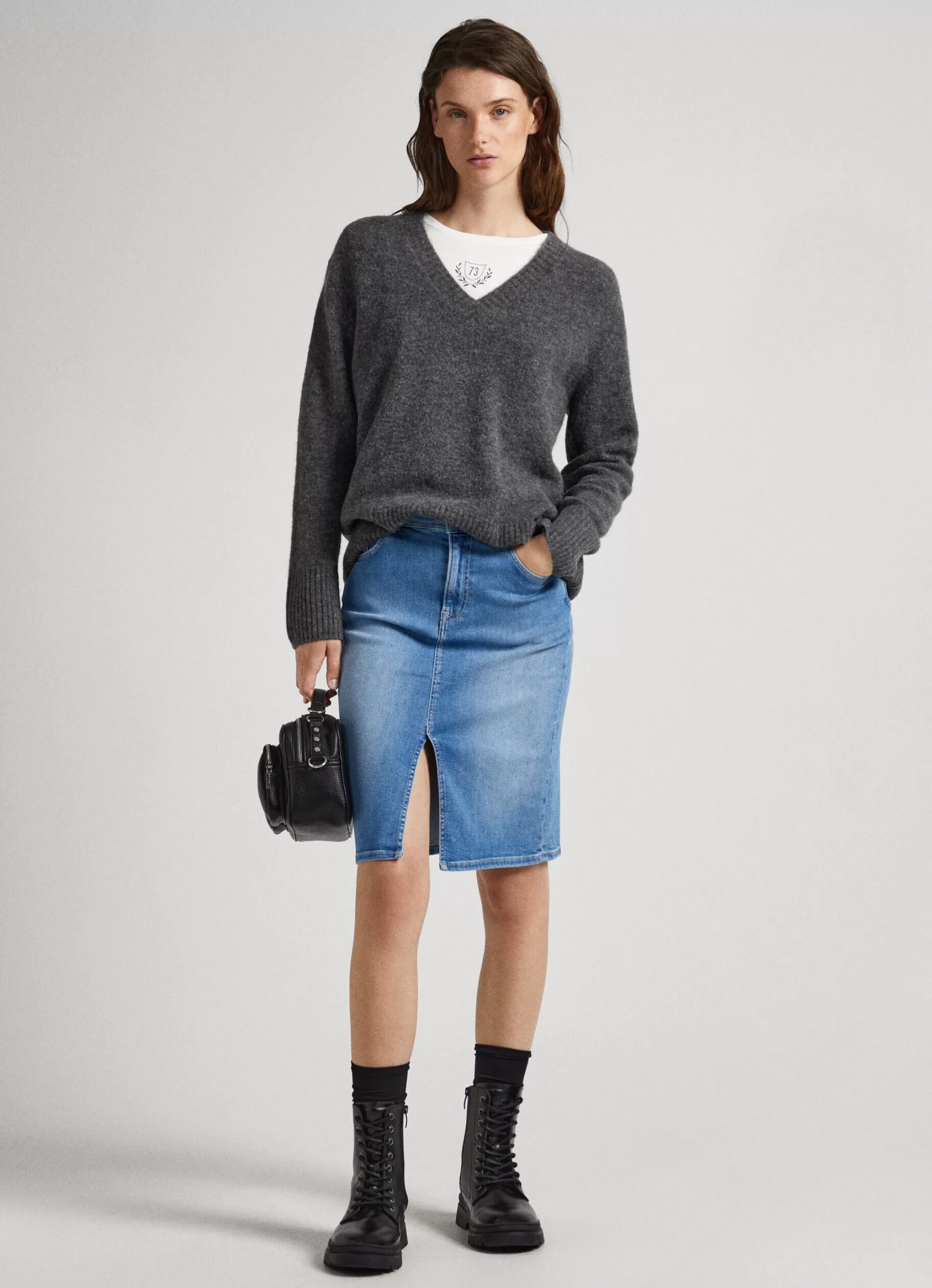 Mulher Pepe Jeans Malhas E Cardigans>Camisola Decote V