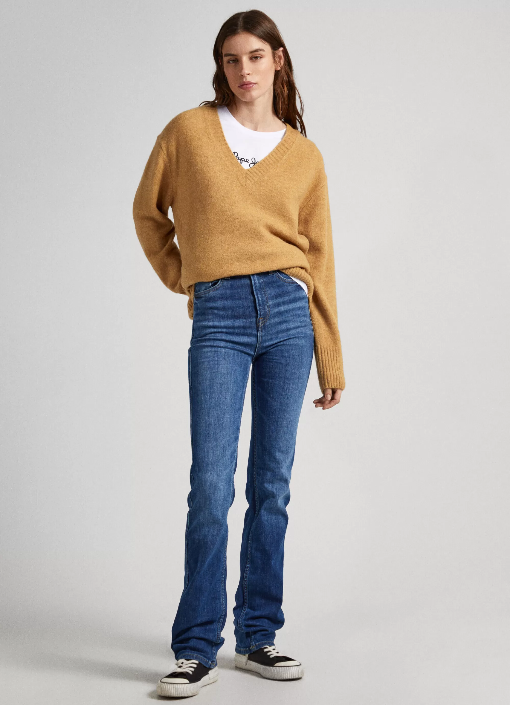 Mulher Pepe Jeans Malhas E Cardigans>Camisola Decote V