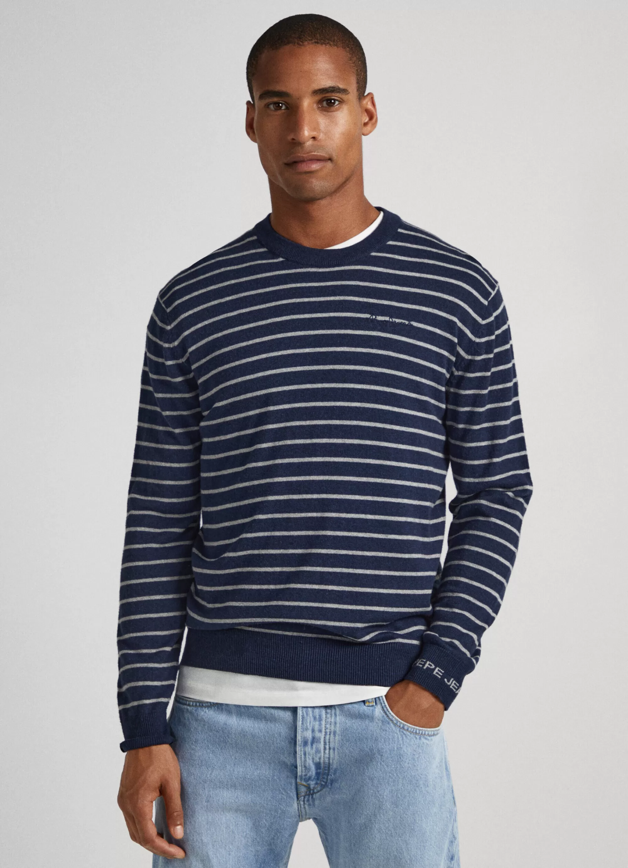 Homem Pepe Jeans Malhas>Camisola Estampado Riscas Andre Stripes