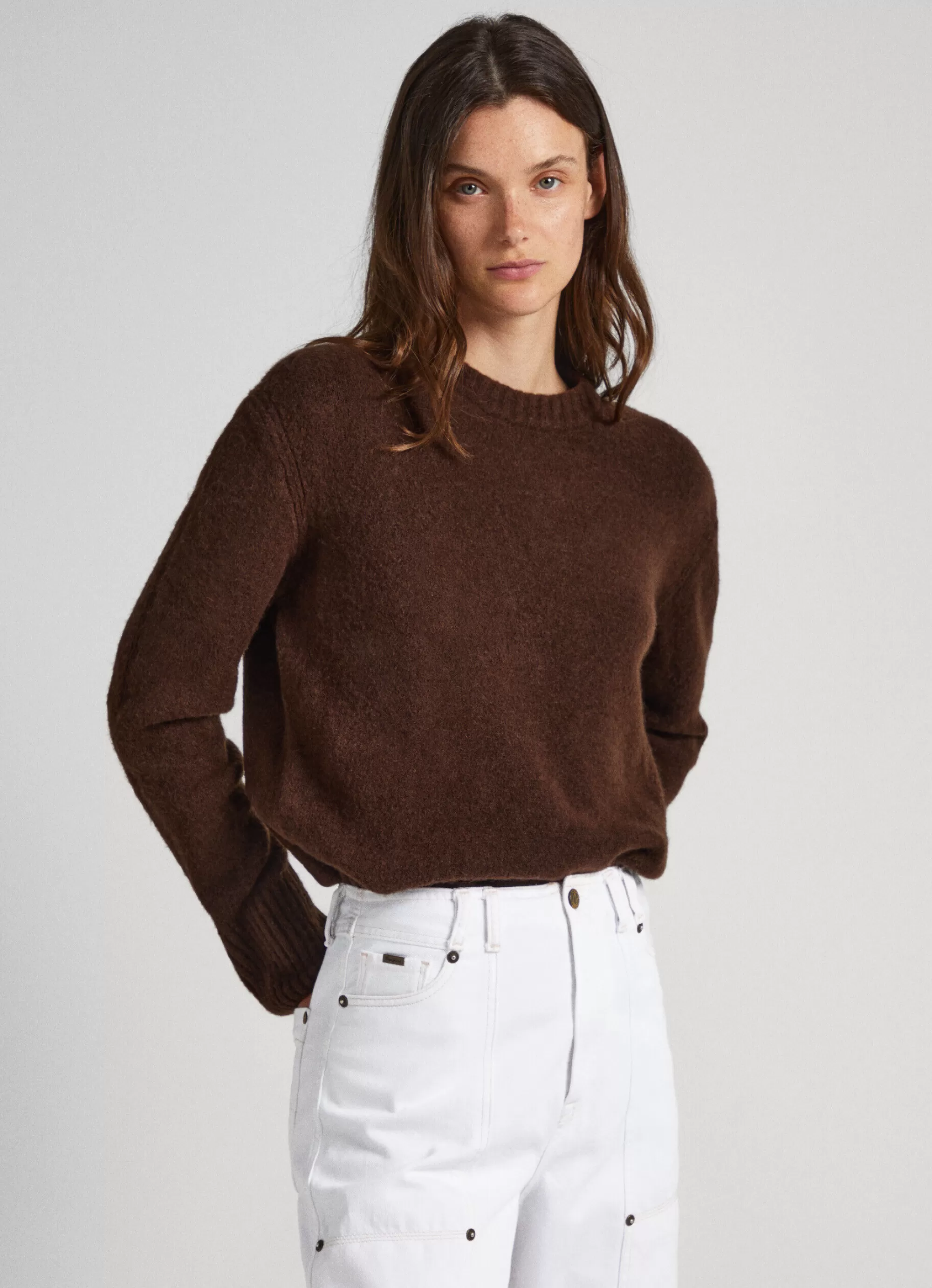 Mulher Pepe Jeans Malhas E Cardigans>Camisola Gola Redonda