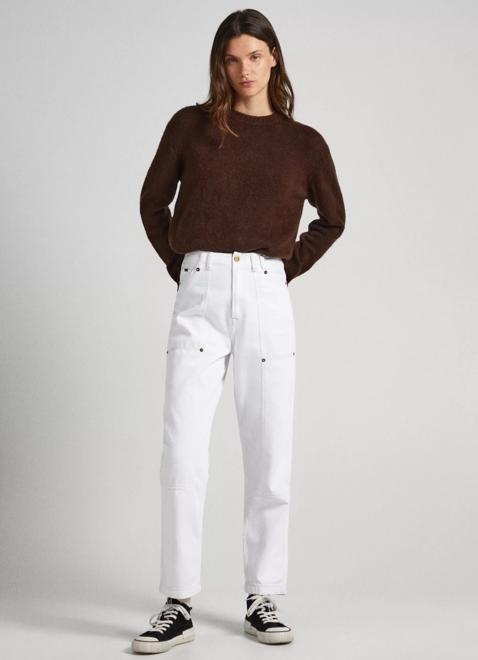 Mulher Pepe Jeans Malhas E Cardigans>Camisola Gola Redonda