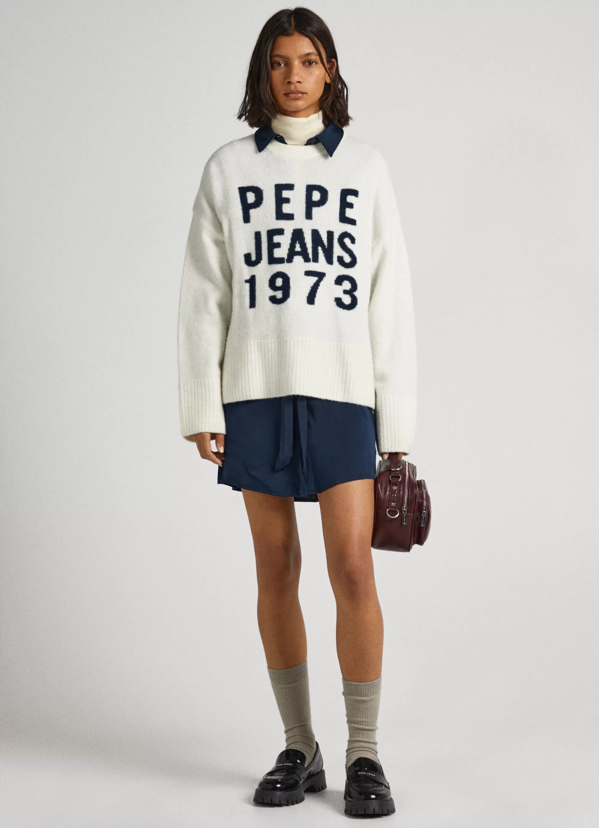 Mulher Pepe Jeans Malhas E Cardigans>Camisola Logo Estampado