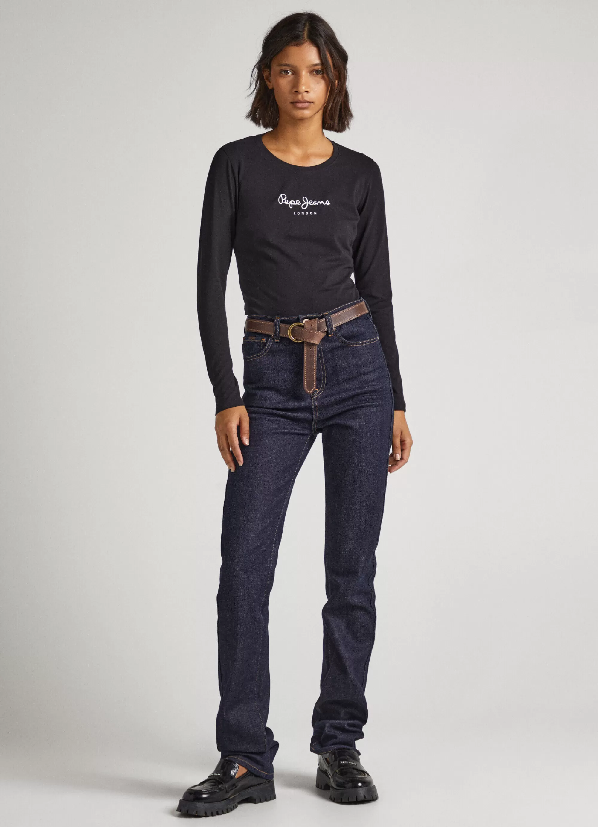 Mulher Pepe Jeans T-Shirts>Camisola Manga Comprida De Algodao