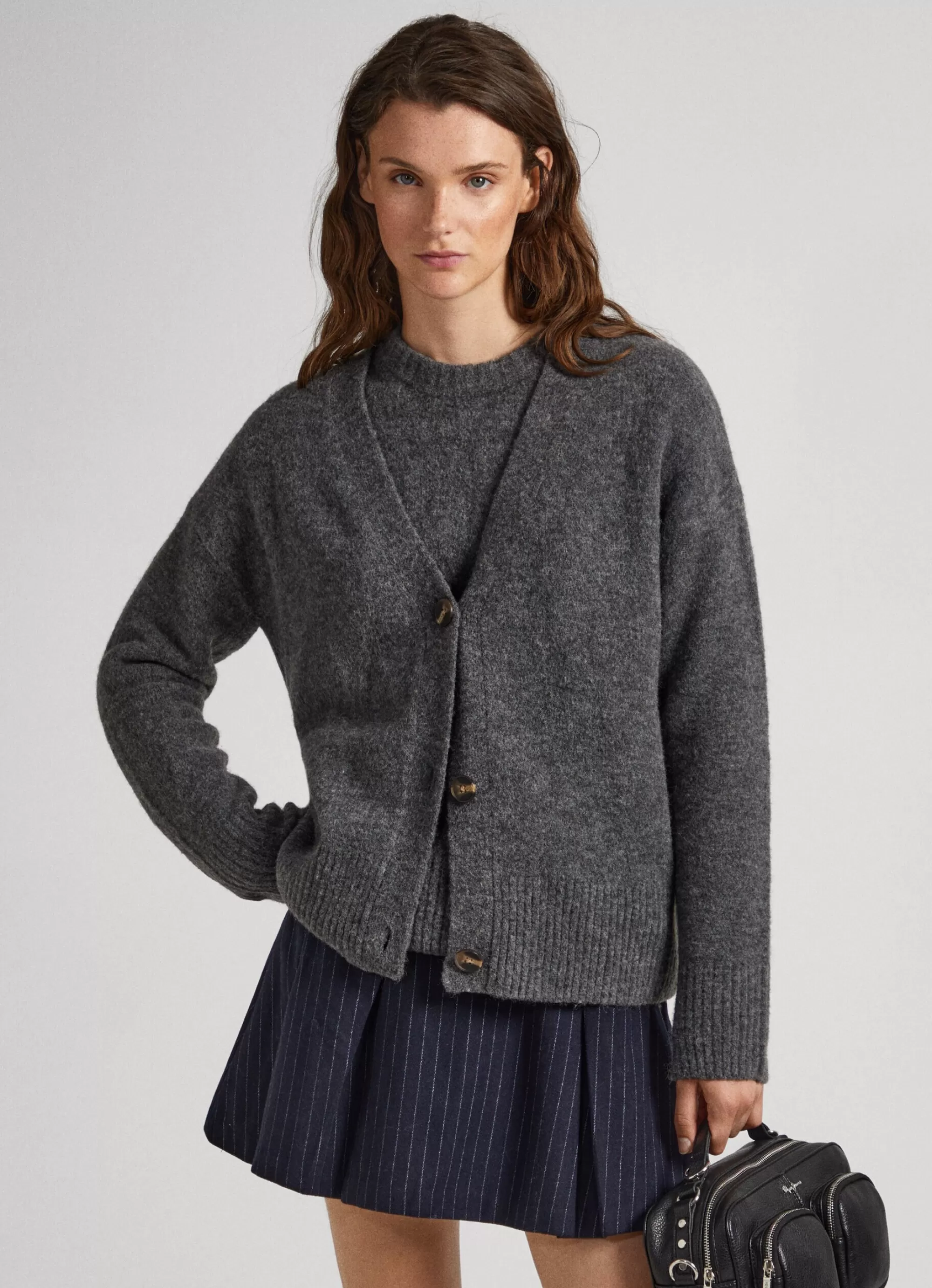 Mulher Pepe Jeans Malhas>Cardigan Com Botoes