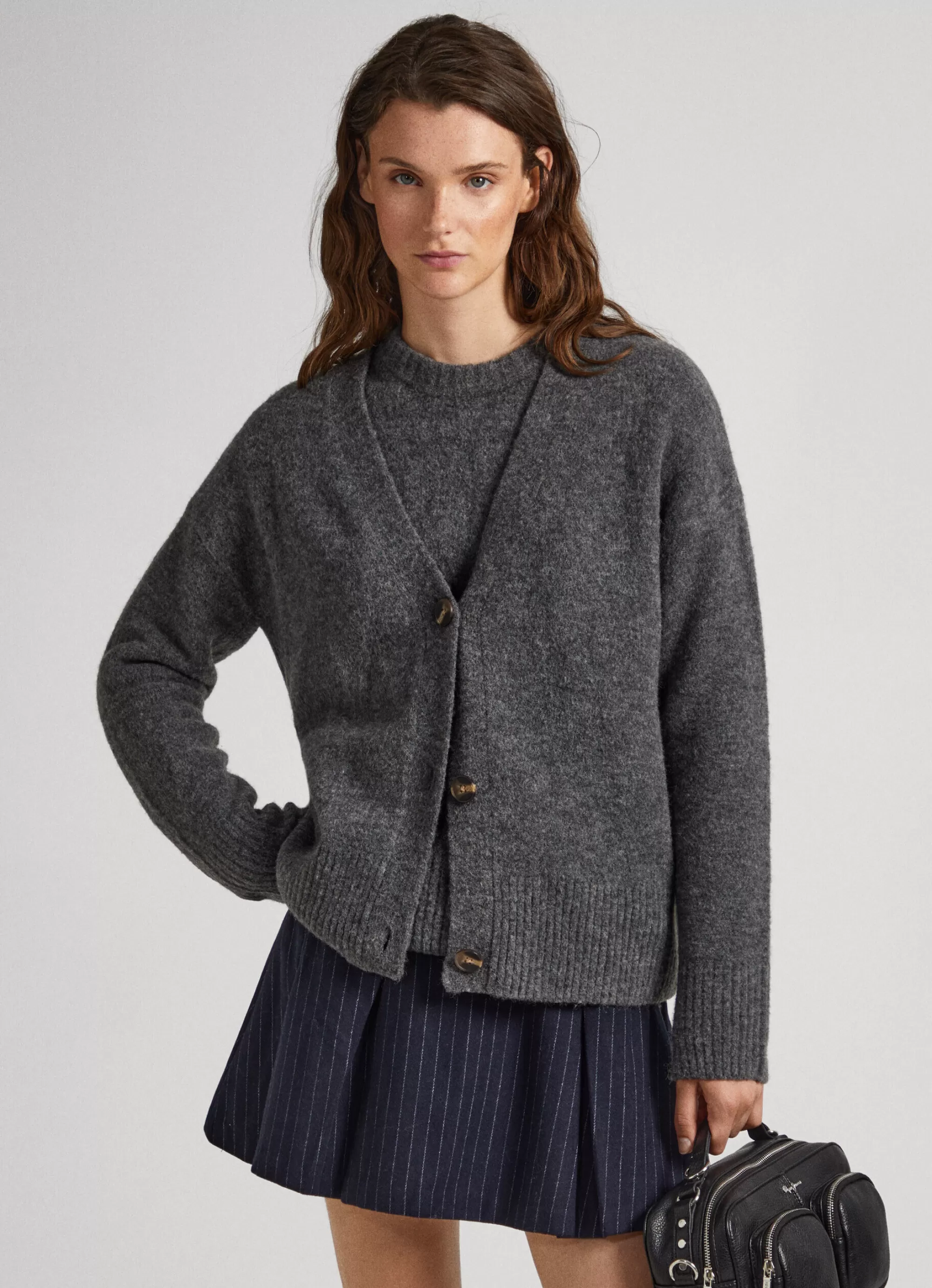 Mulher Pepe Jeans Malhas E Cardigans>Cardigan Com Botoes
