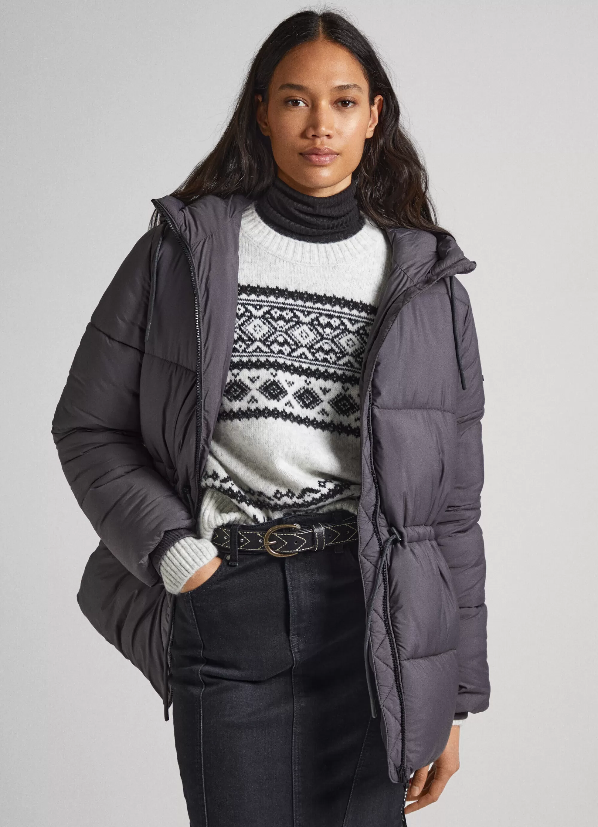 Mulher Pepe Jeans Casaco E Jaquetas>Casaco Acolchoado Com Capuz