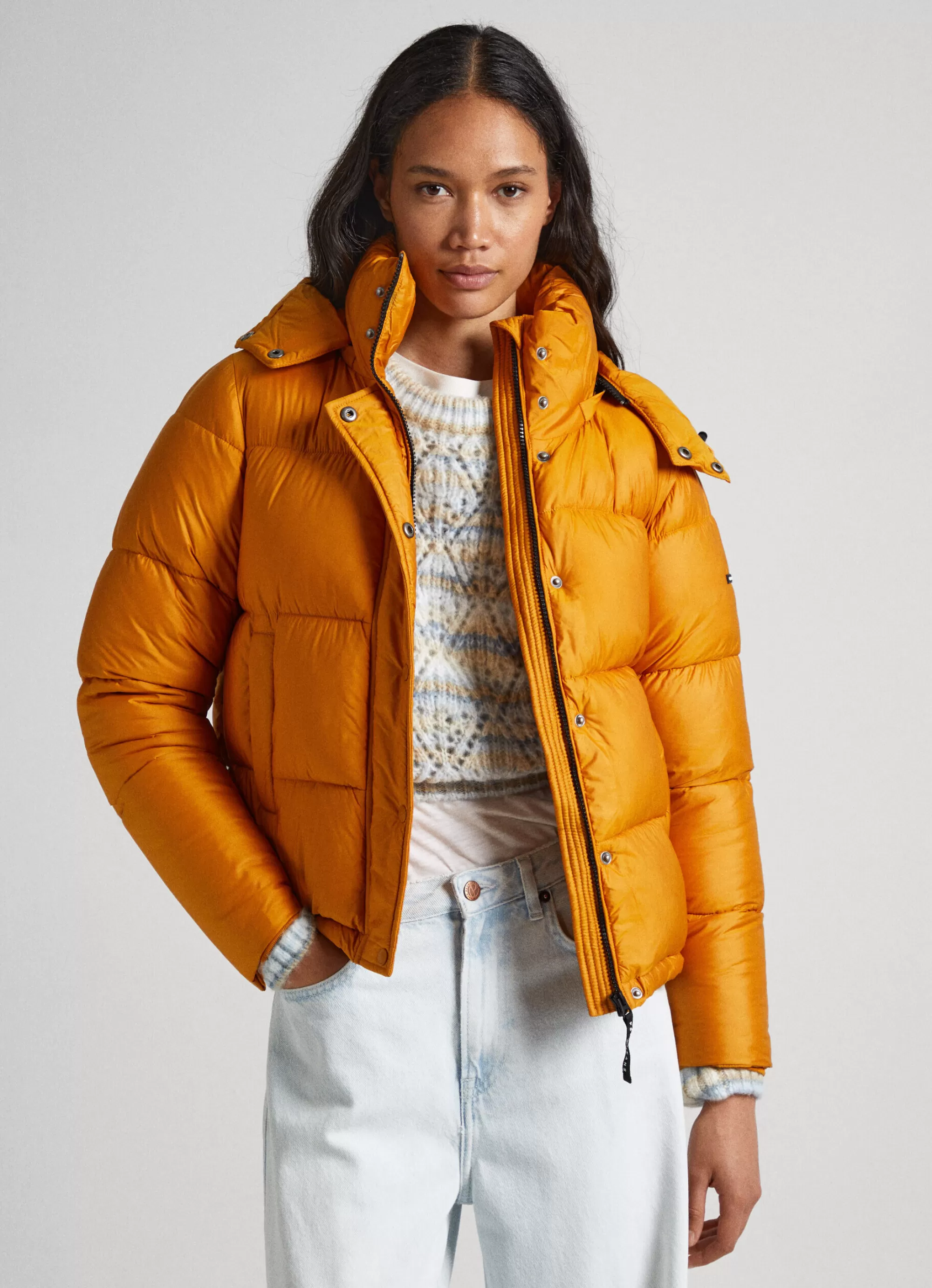 Mulher Pepe Jeans Casaco E Jaquetas>Casaco Acolchoado Com Capuz