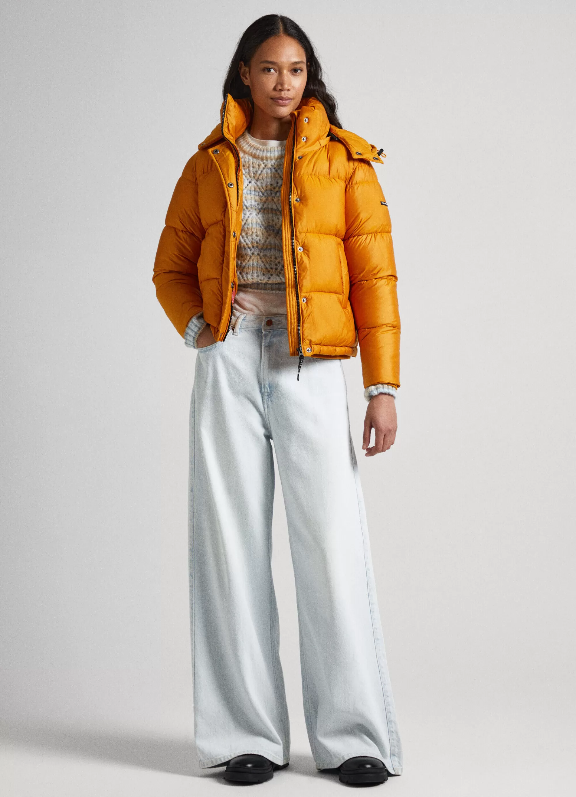 Mulher Pepe Jeans Casaco E Jaquetas>Casaco Acolchoado Com Capuz