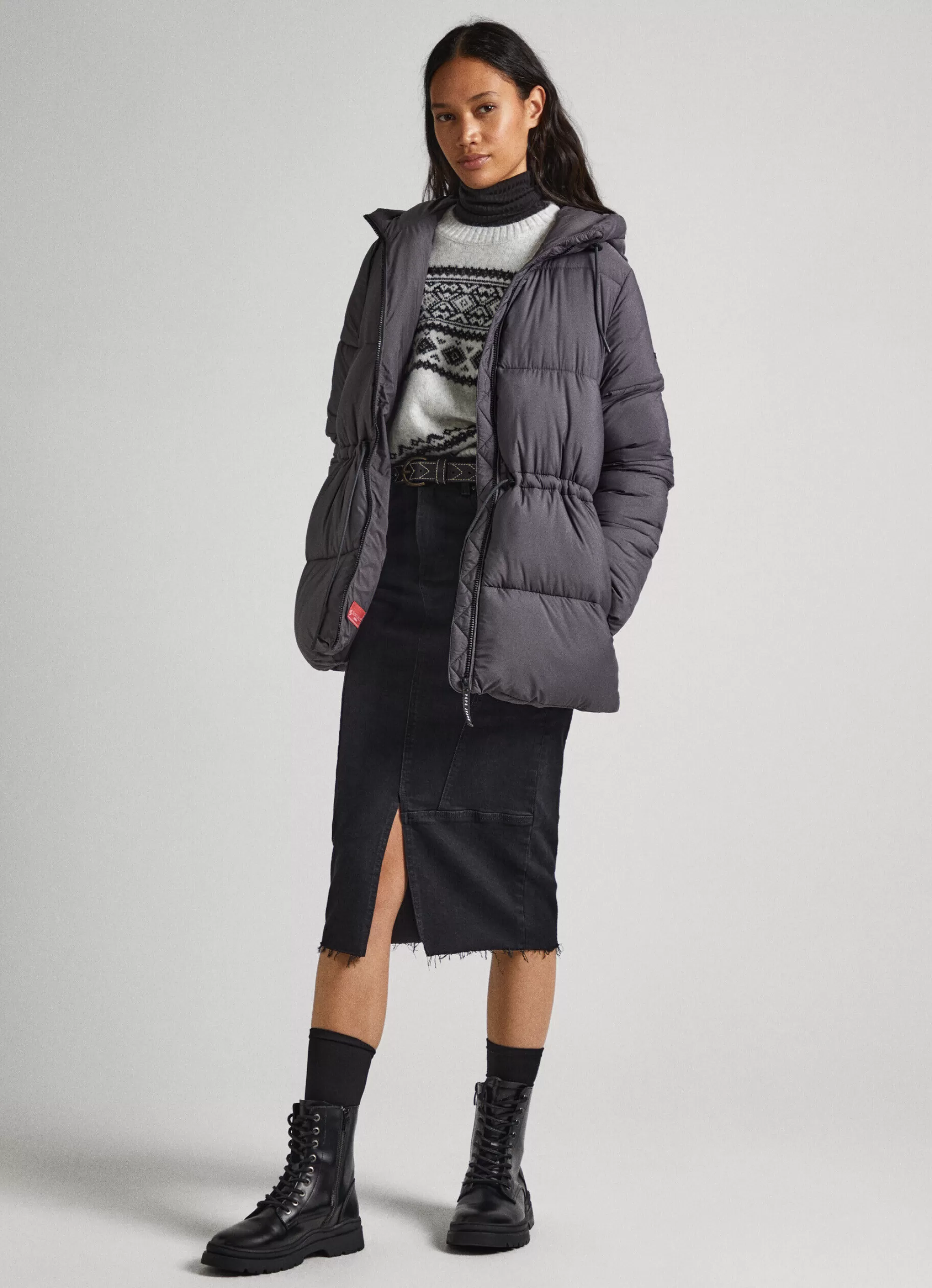 Mulher Pepe Jeans Casaco E Jaquetas>Casaco Acolchoado Com Capuz