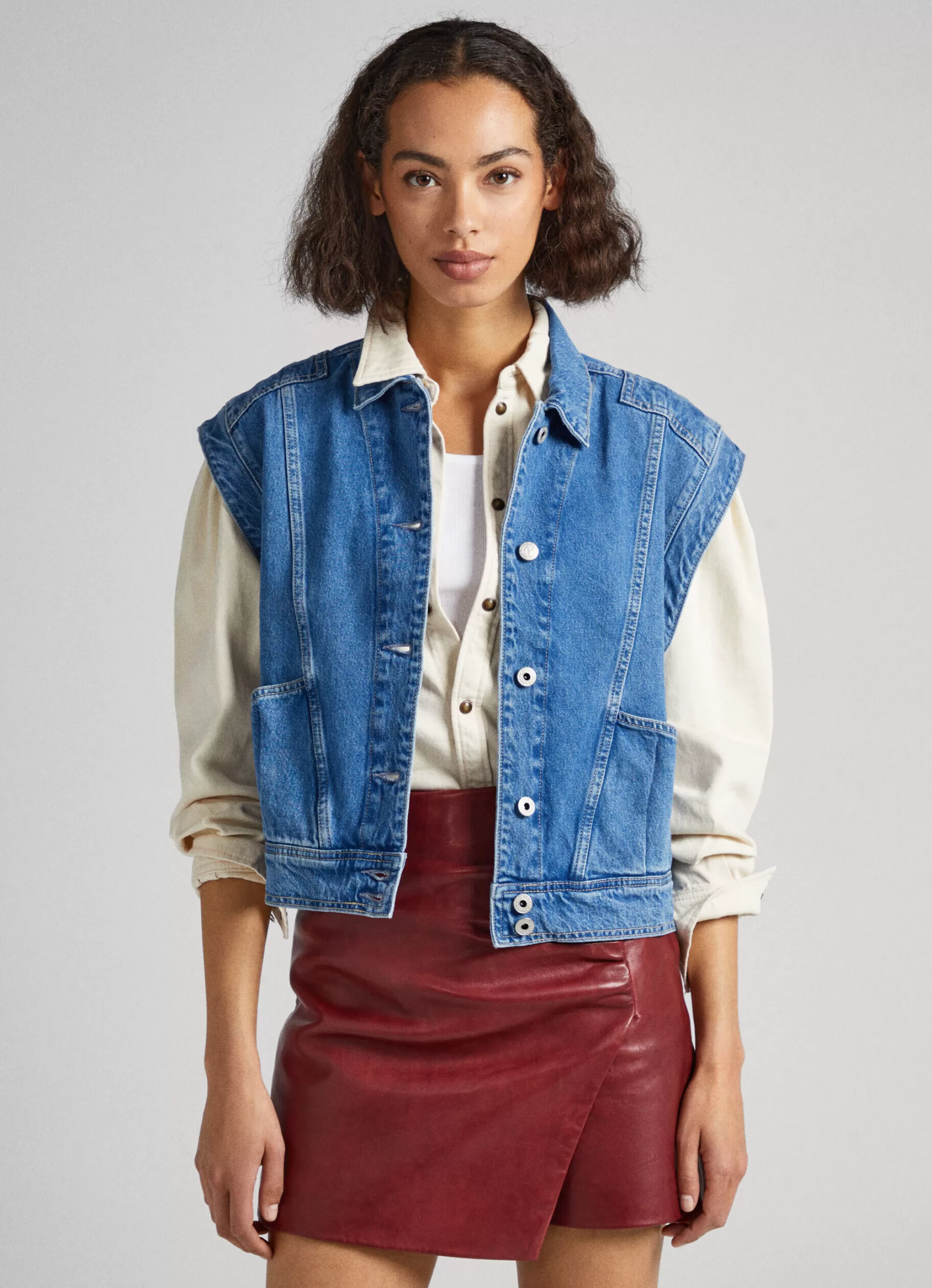 Mulher Pepe Jeans Casaco E Jaquetas>Casaco Sem Mangas