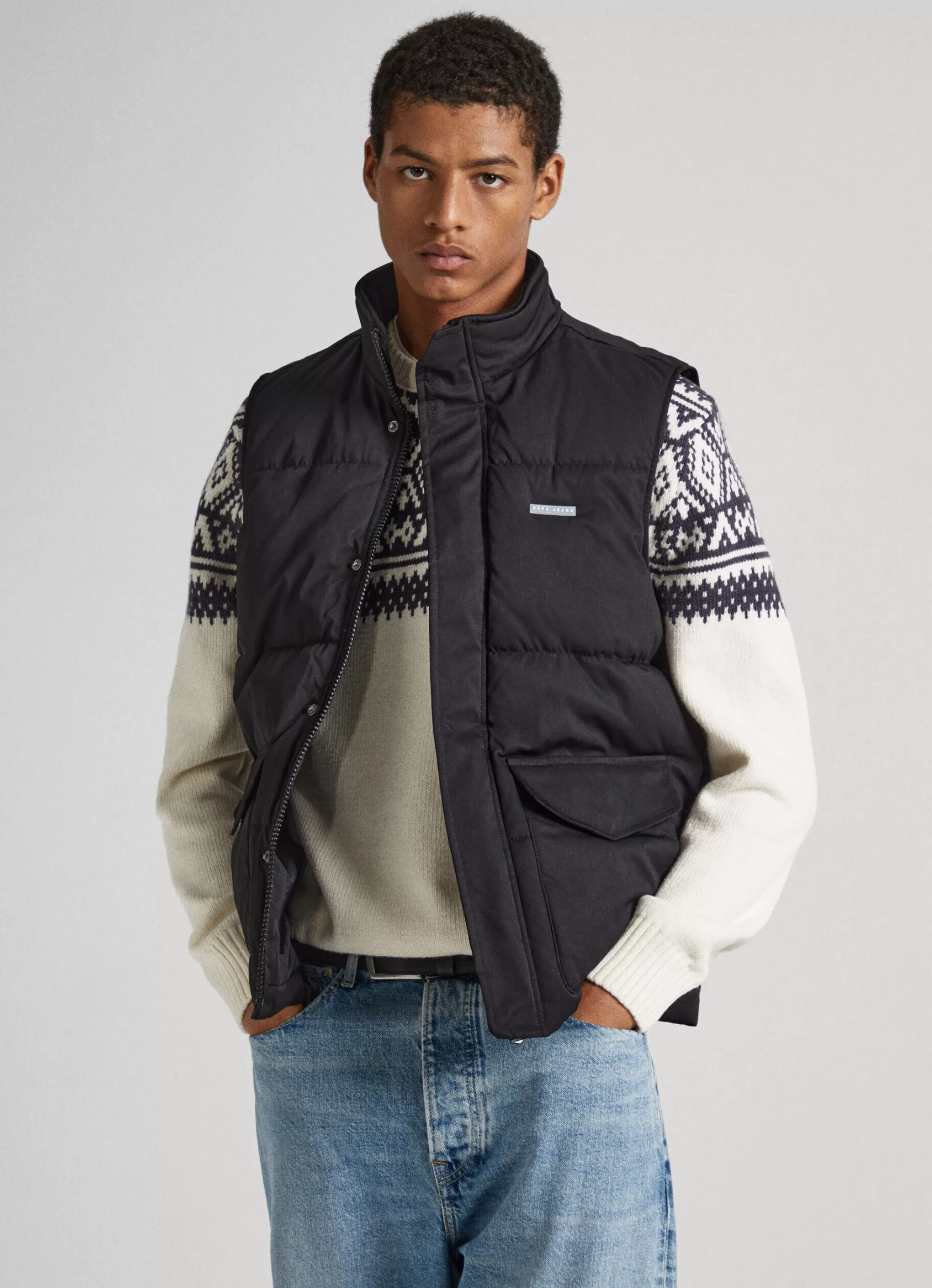 Homem Pepe Jeans Casaco E Jaquetas>Colete Acolchoado De Sarja