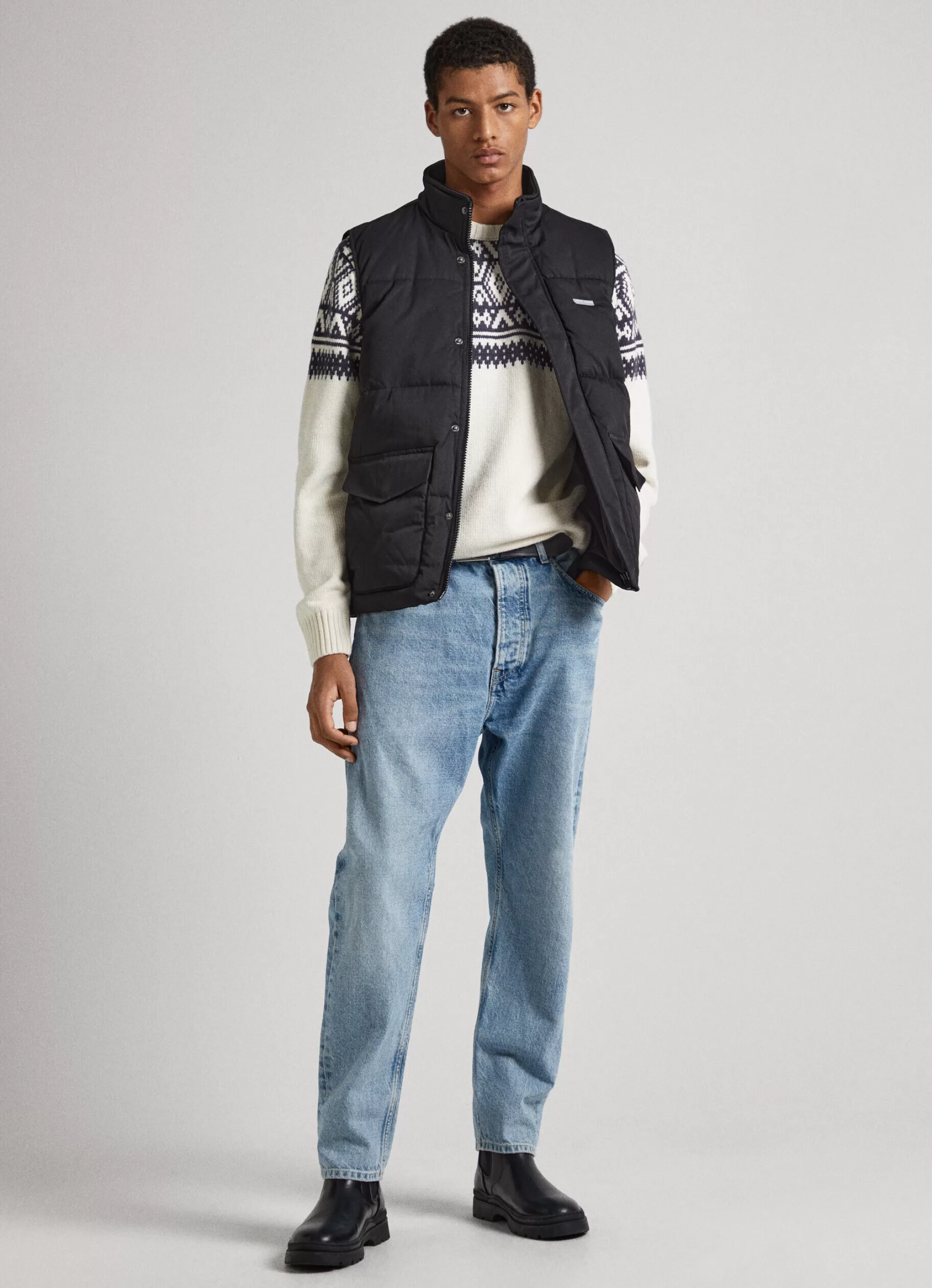 Homem Pepe Jeans Casaco E Jaquetas>Colete Acolchoado De Sarja