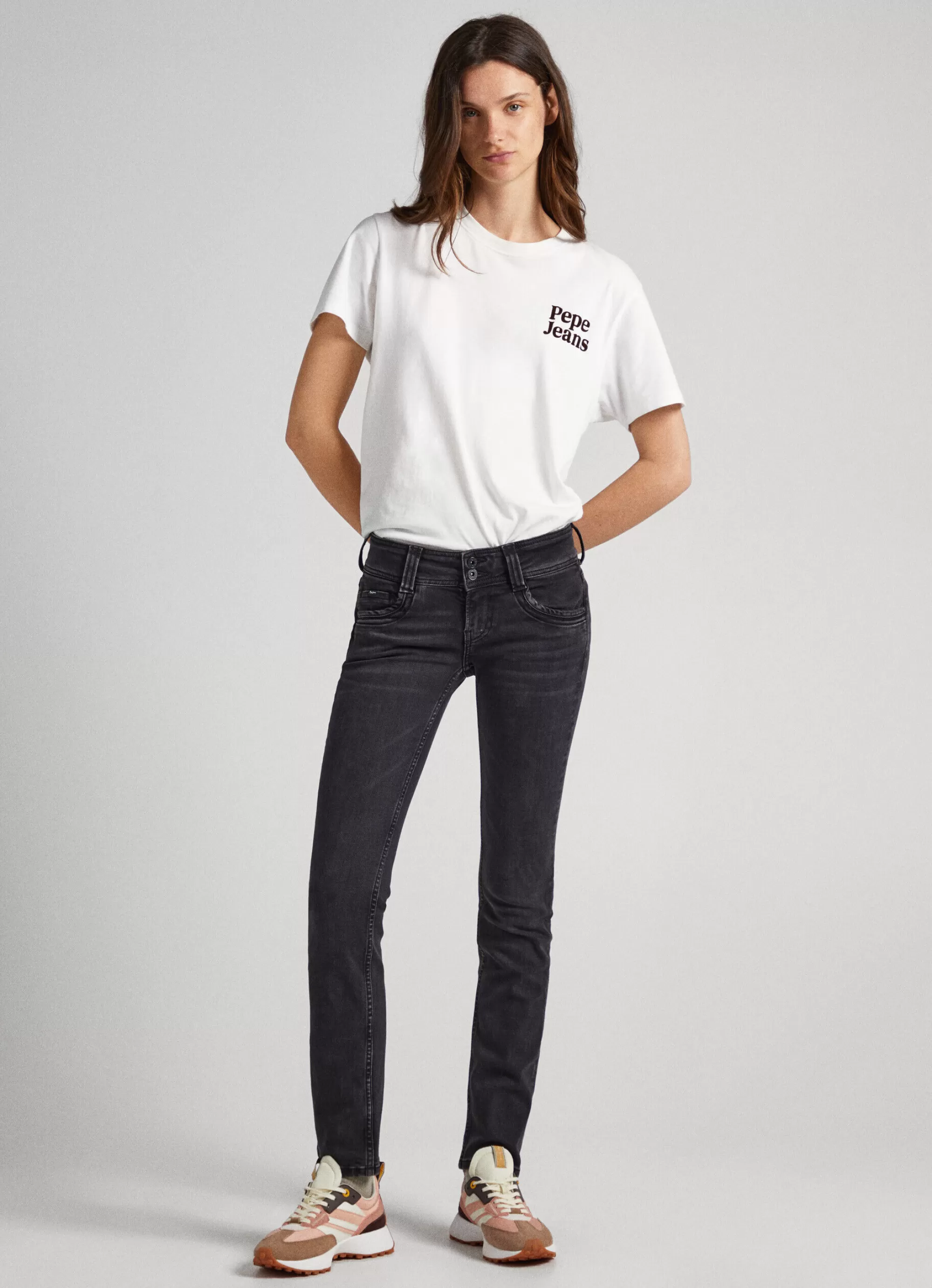 Mulher Pepe Jeans Straight>Gen Midrise Regular Fit Jeans