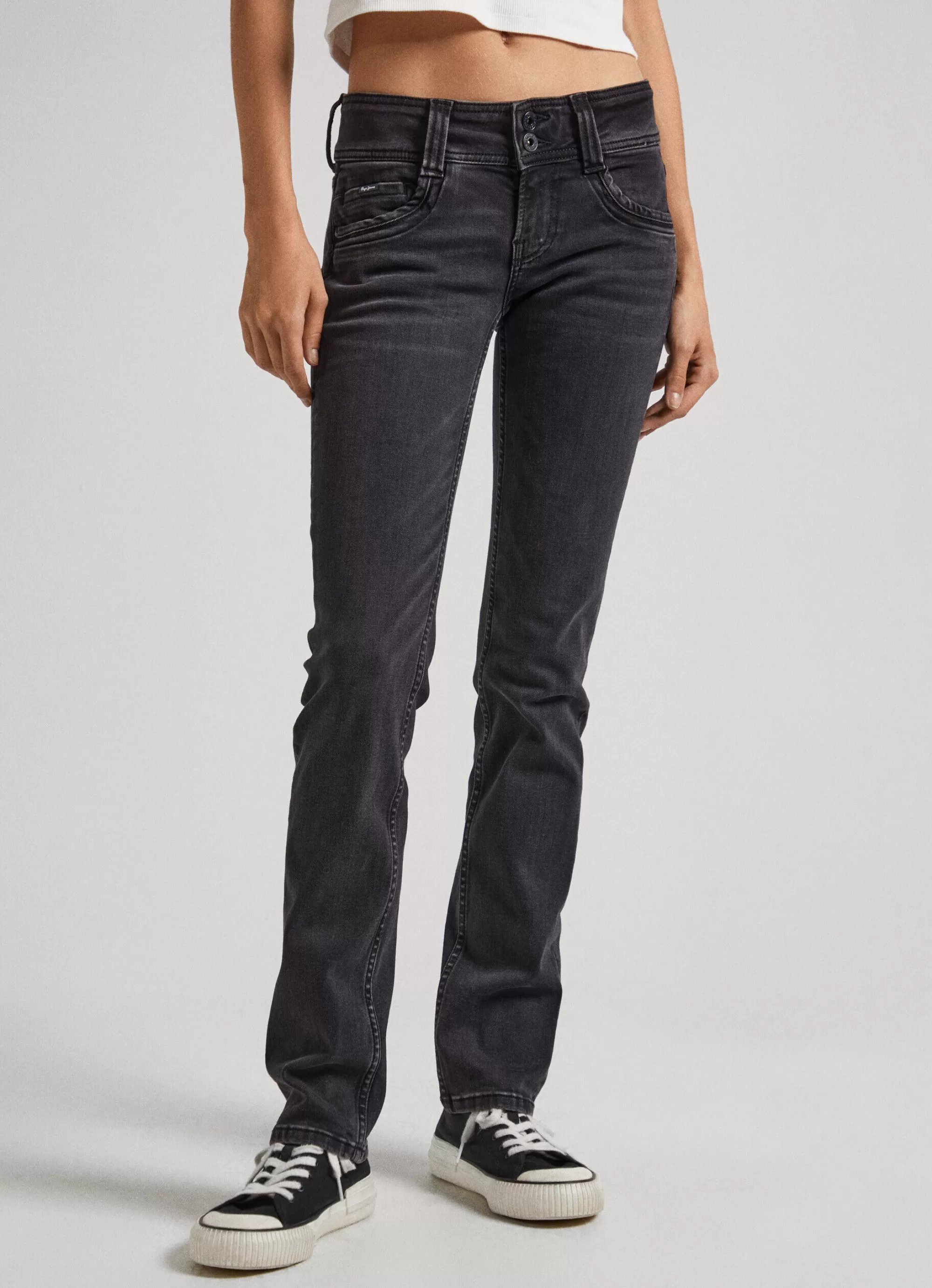 Mulher Pepe Jeans Straight>Gen Midrise Regular Fit Jeans