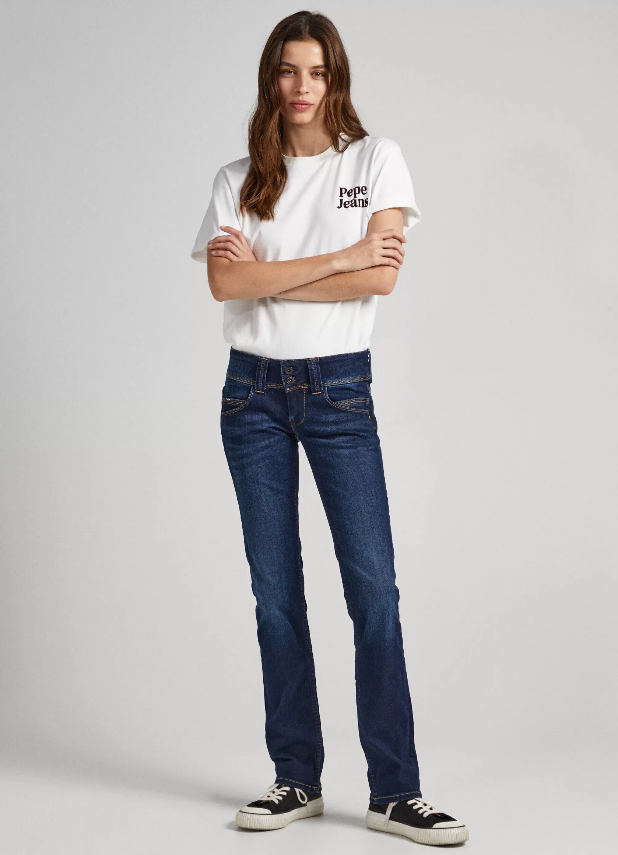 Mulher Pepe Jeans Straight>Jean Venus Regular Fit Low Rise