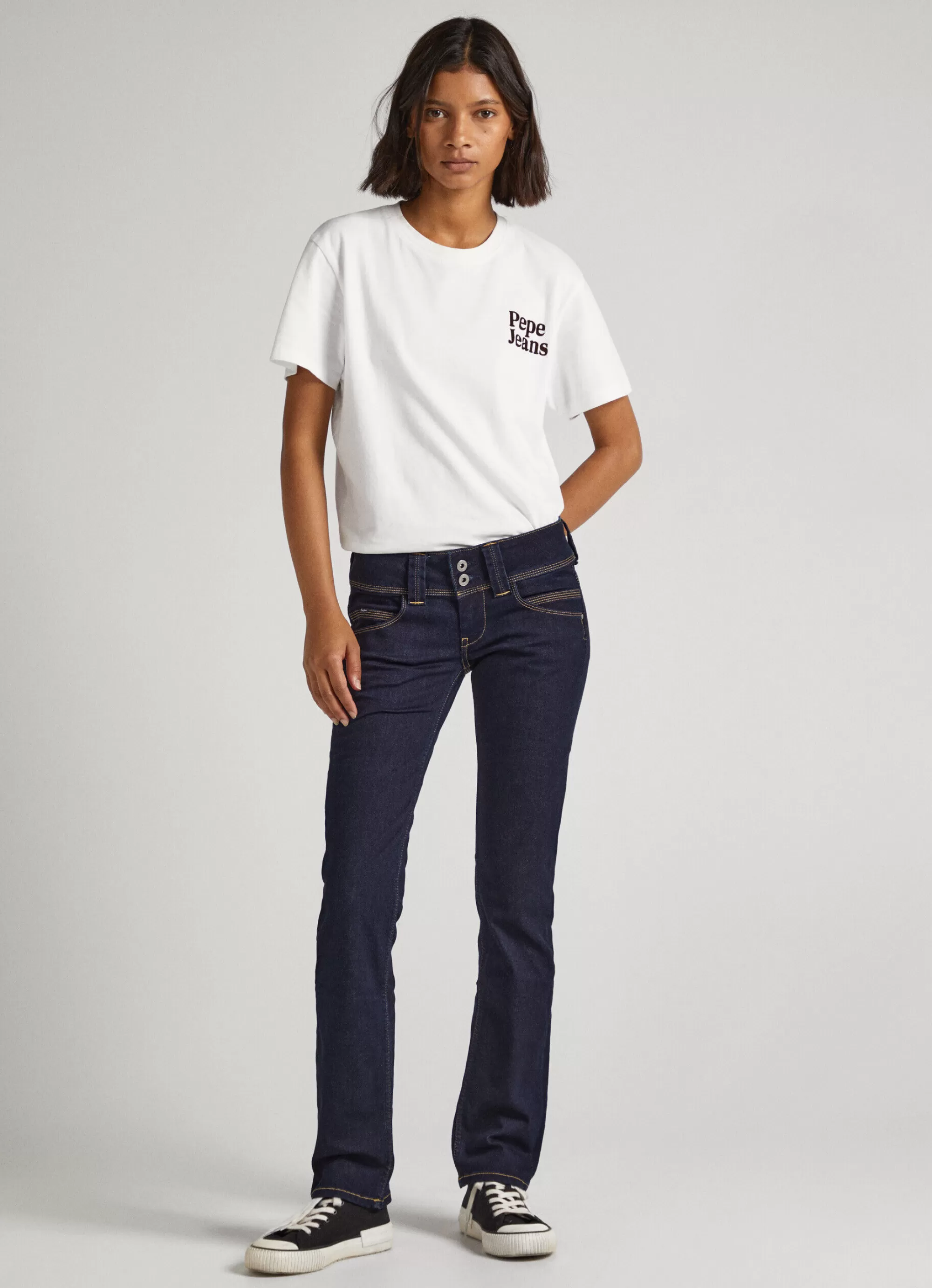 Mulher Pepe Jeans Straight>Jean Venus Regular Fit Low Rise