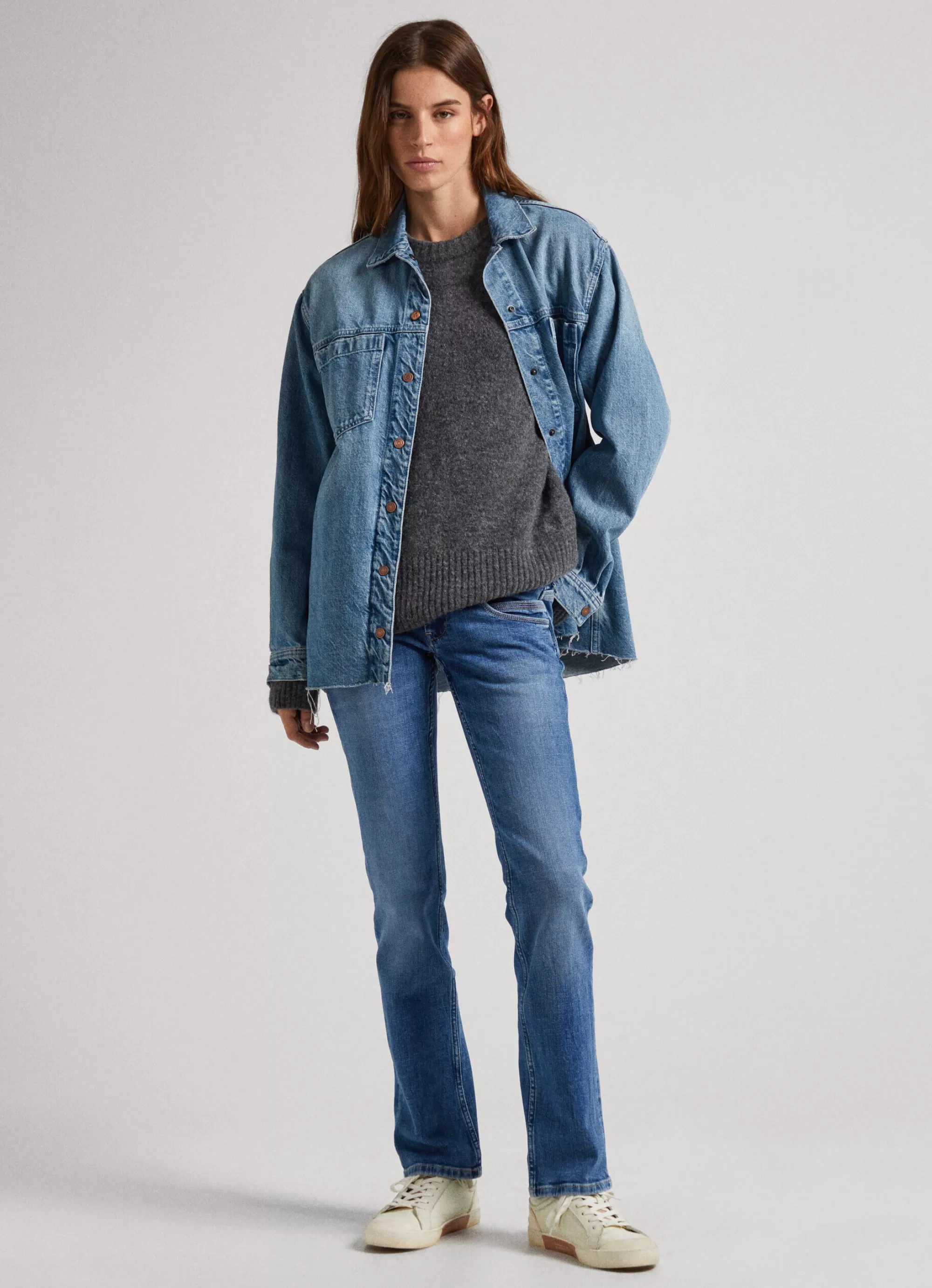 Mulher Pepe Jeans Straight>Jean Venus Regular Fit Low Rise