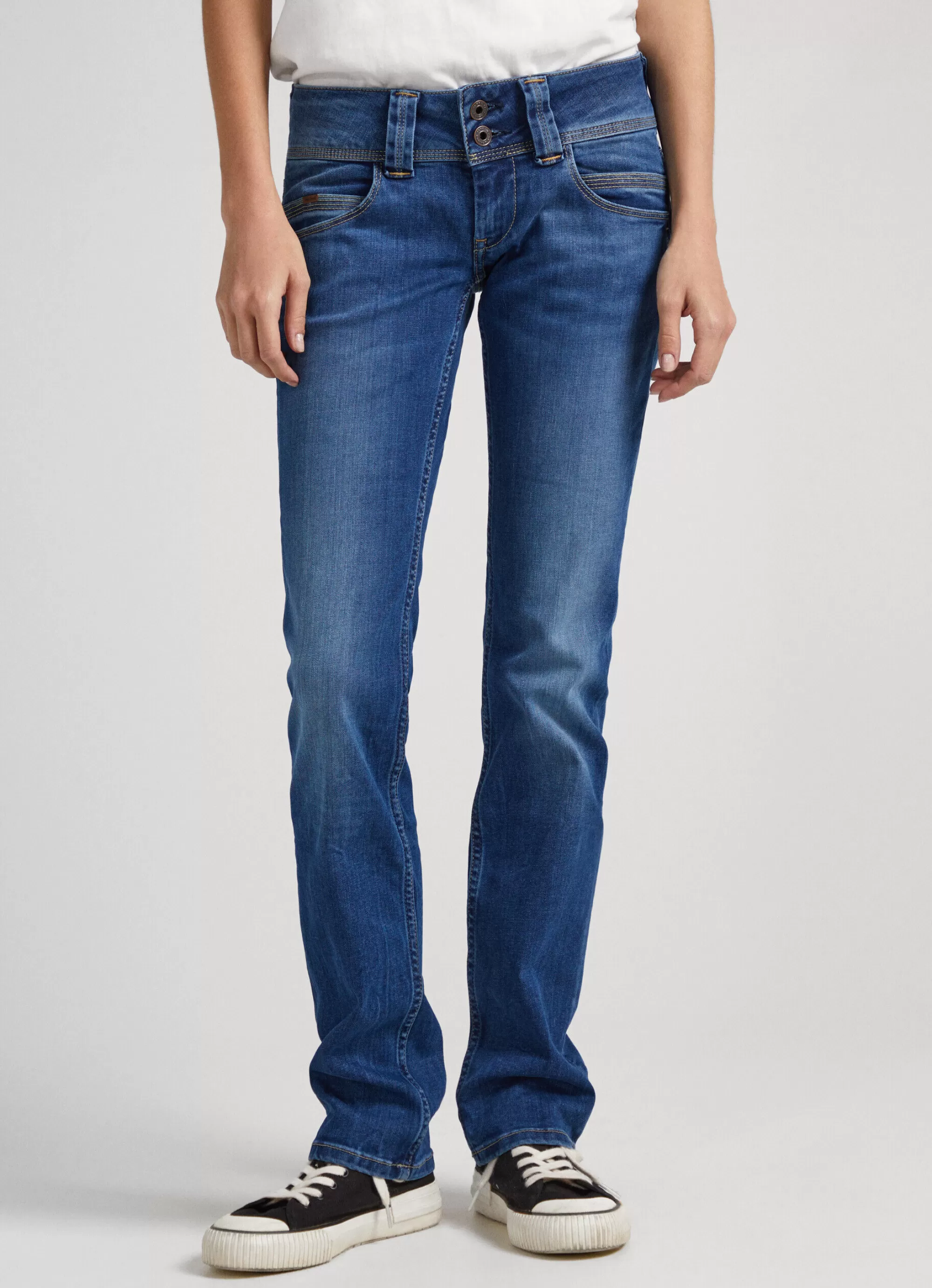 Mulher Pepe Jeans Straight>Jean Venus Regular Fit Low Rise