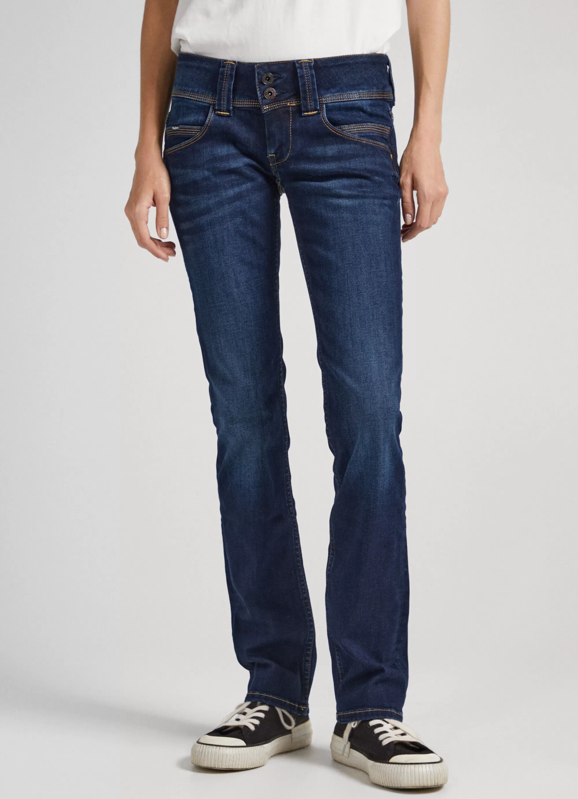 Mulher Pepe Jeans Straight>Jean Venus Regular Fit Low Rise