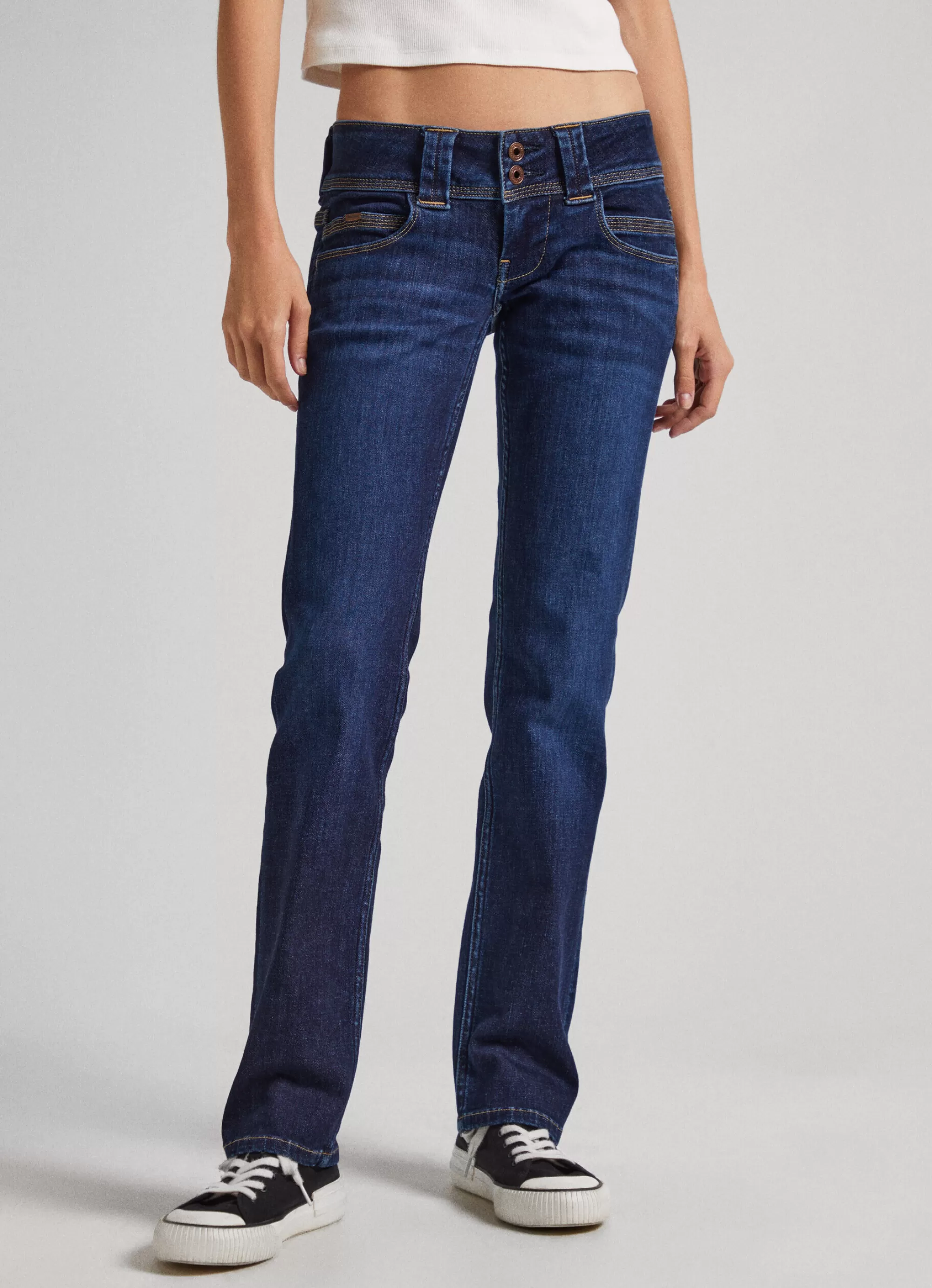 Mulher Pepe Jeans Straight>Jean Venus Regular Fit Low Rise