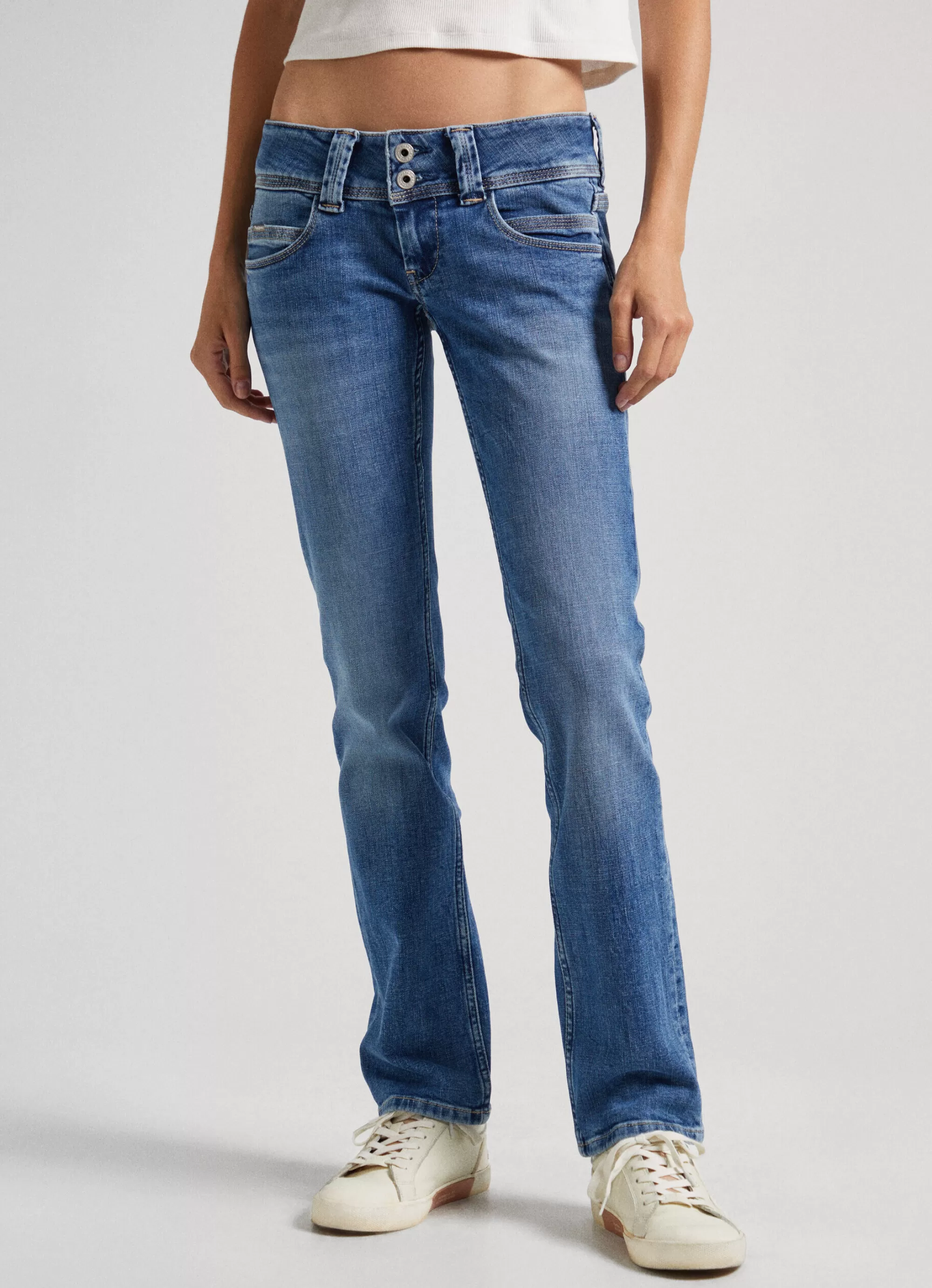 Mulher Pepe Jeans Straight>Jean Venus Regular Fit Low Rise